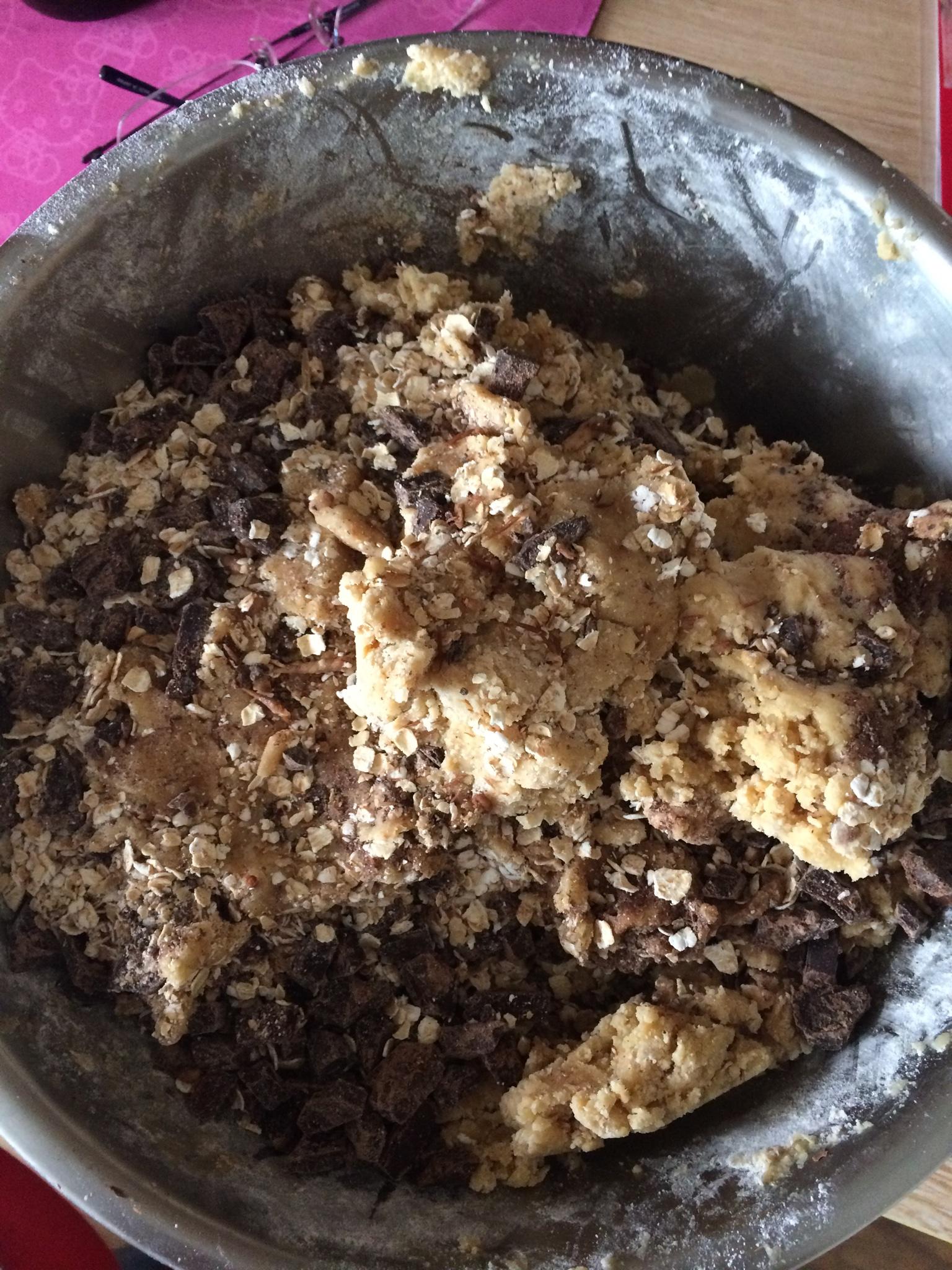 巧克力燕麥餅乾的做法 步骤5