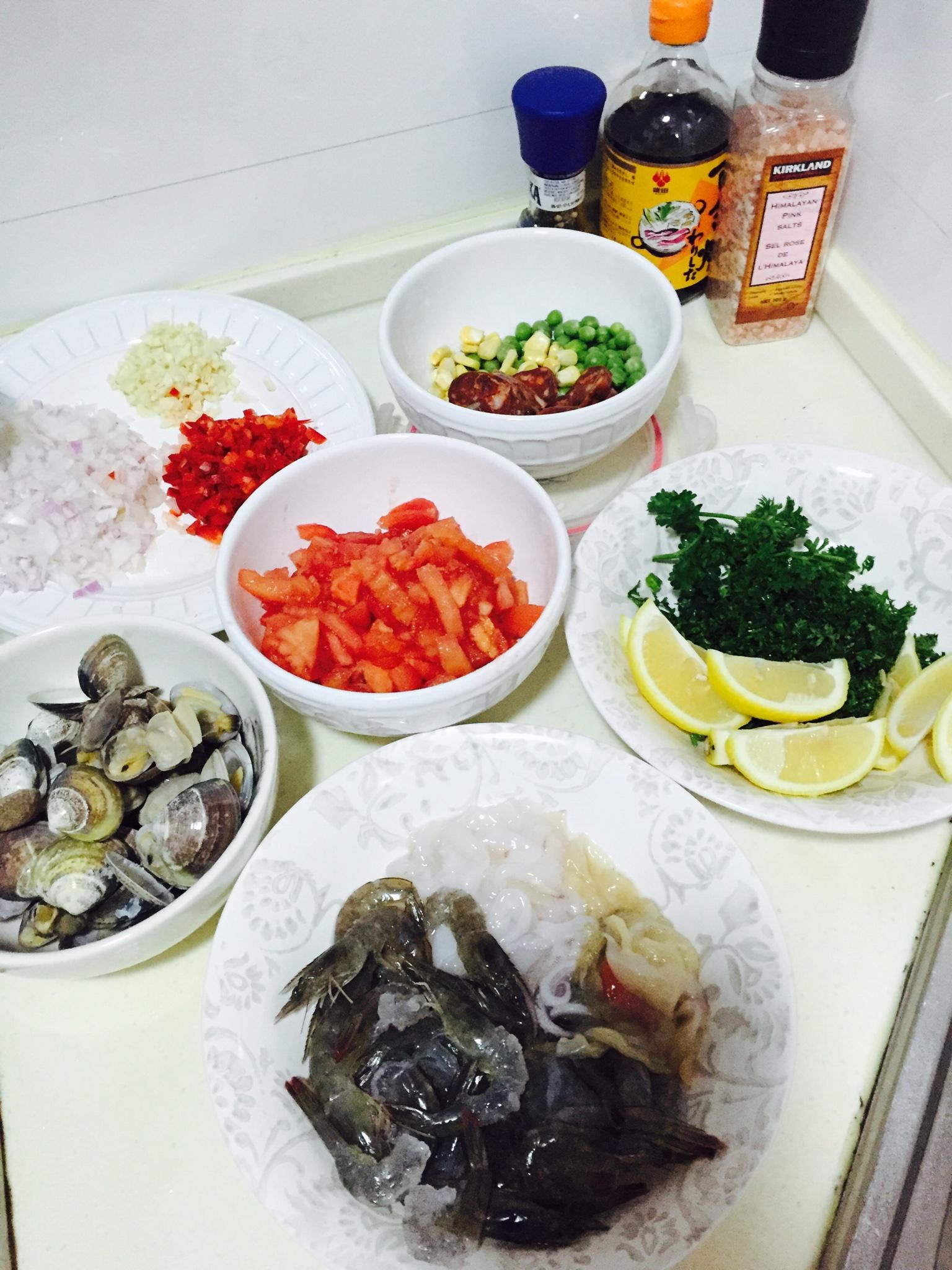 西班牙海鮮飯的做法 步骤1