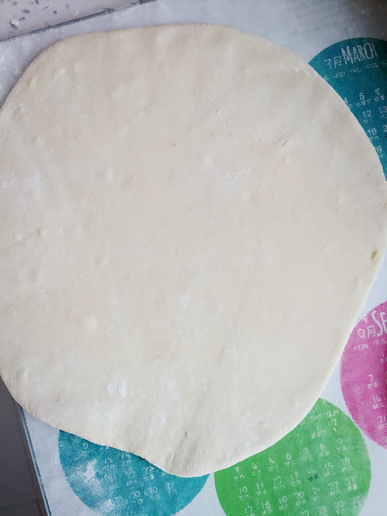 奶香發麪薄餅的做法 步骤4
