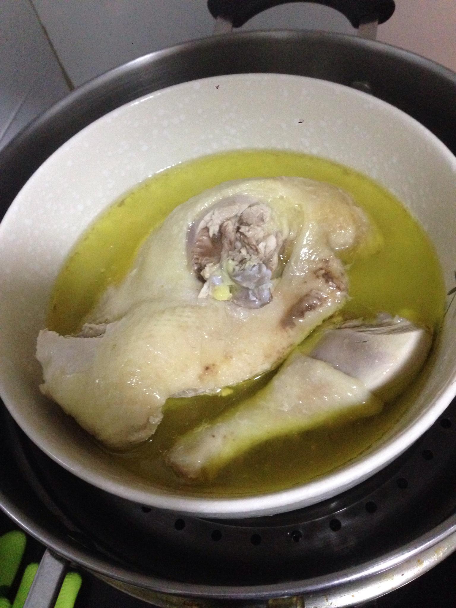 兩人快手菜：清蒸雞湯（可做一肉和一湯）的做法 步骤4