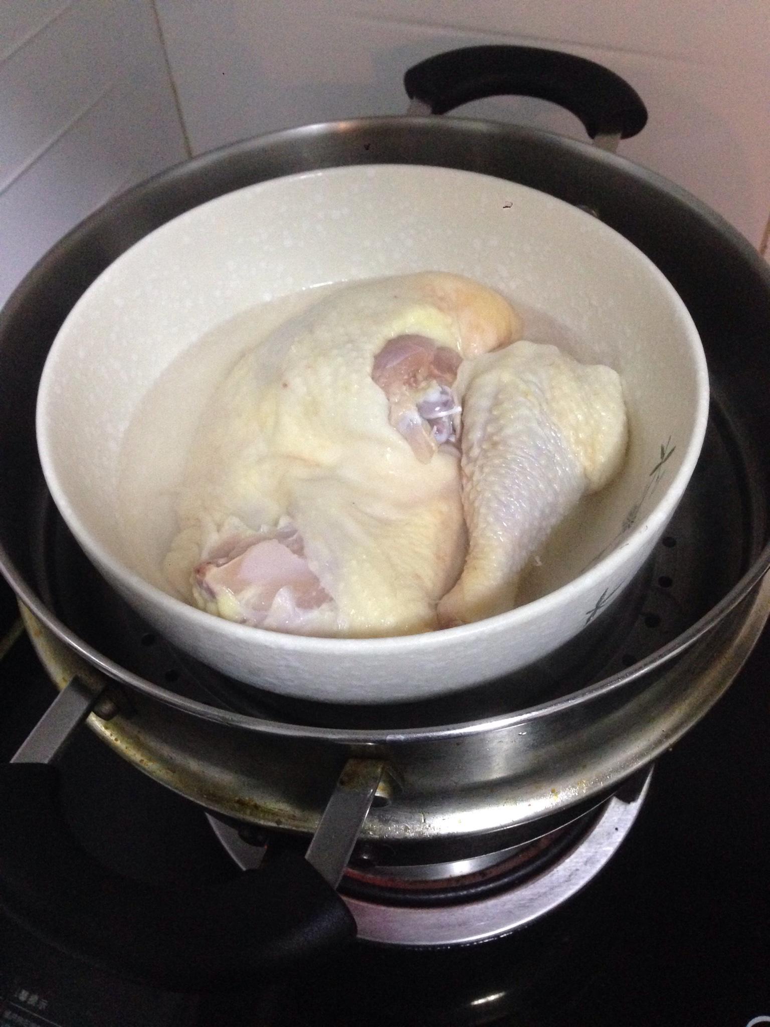兩人快手菜：清蒸雞湯（可做一肉和一湯）的做法 步骤3