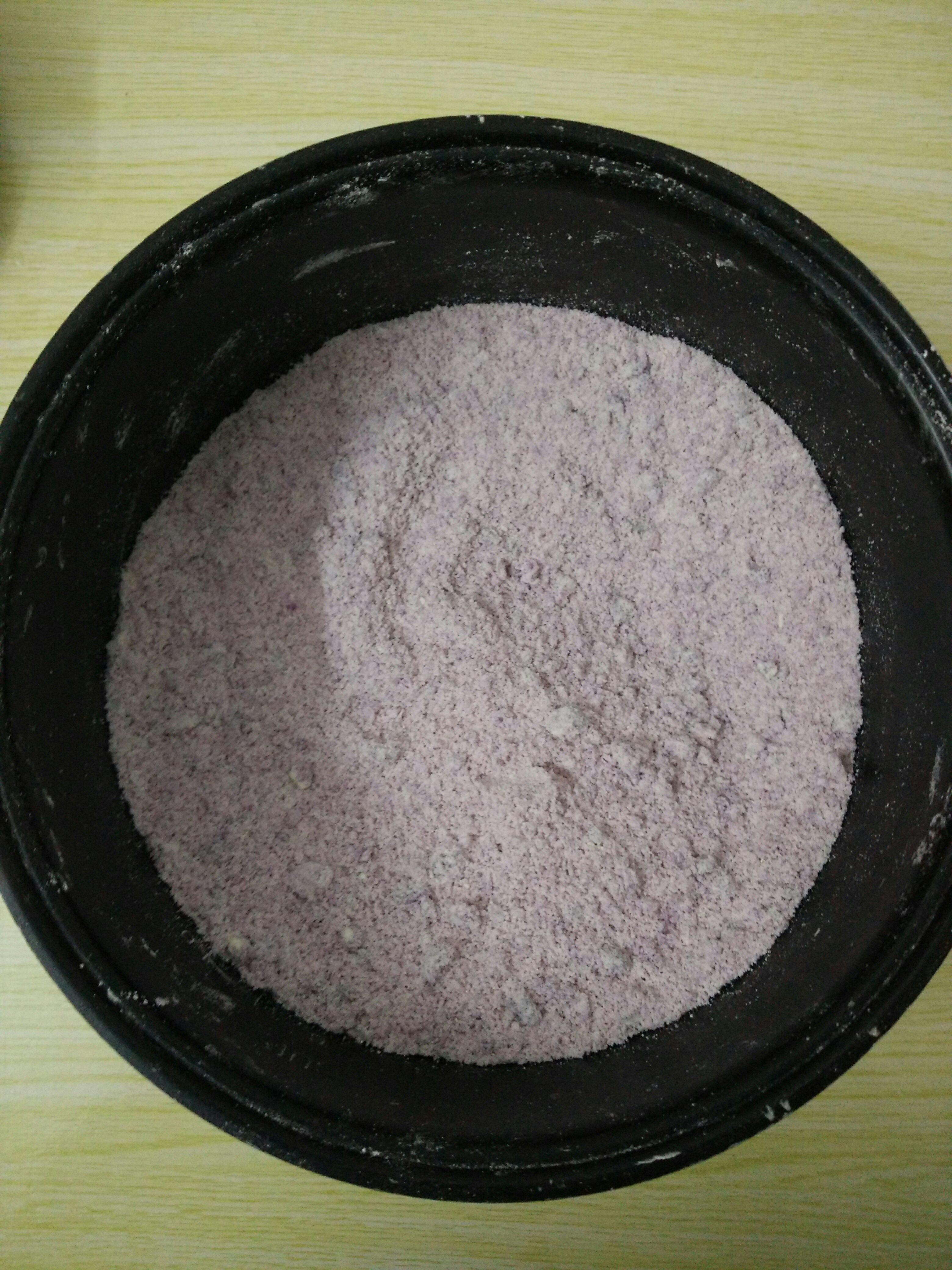 奶香紫薯饅頭的做法 步骤2