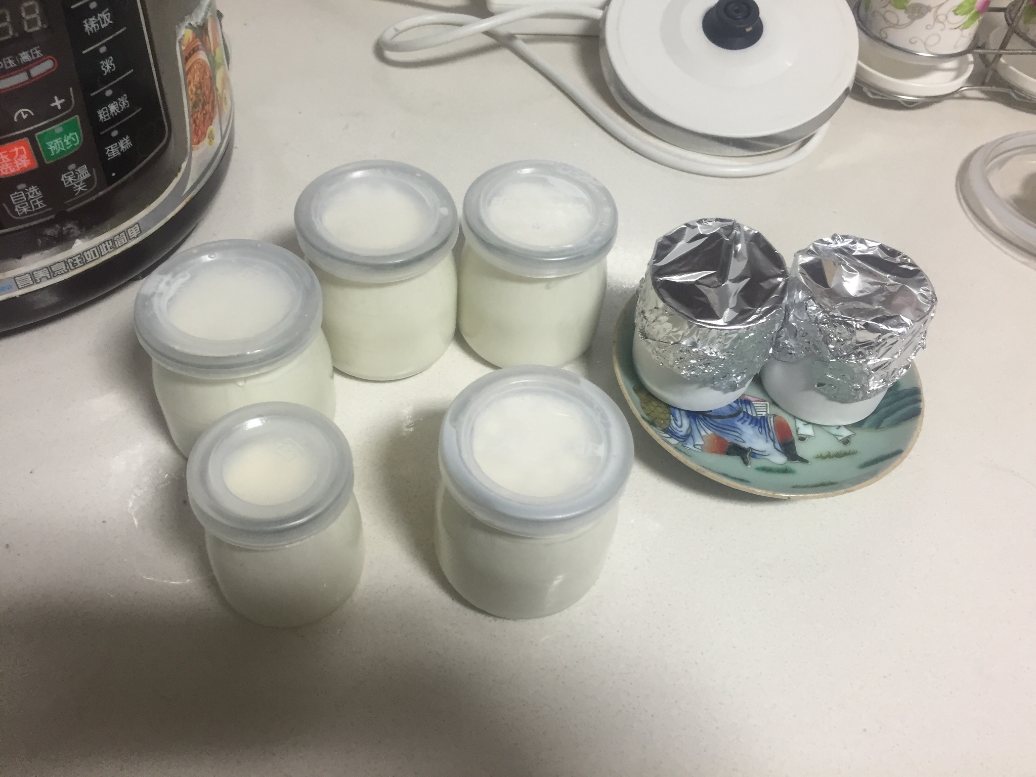 電飯煲版自制川秀菌酸奶的做法 步骤4