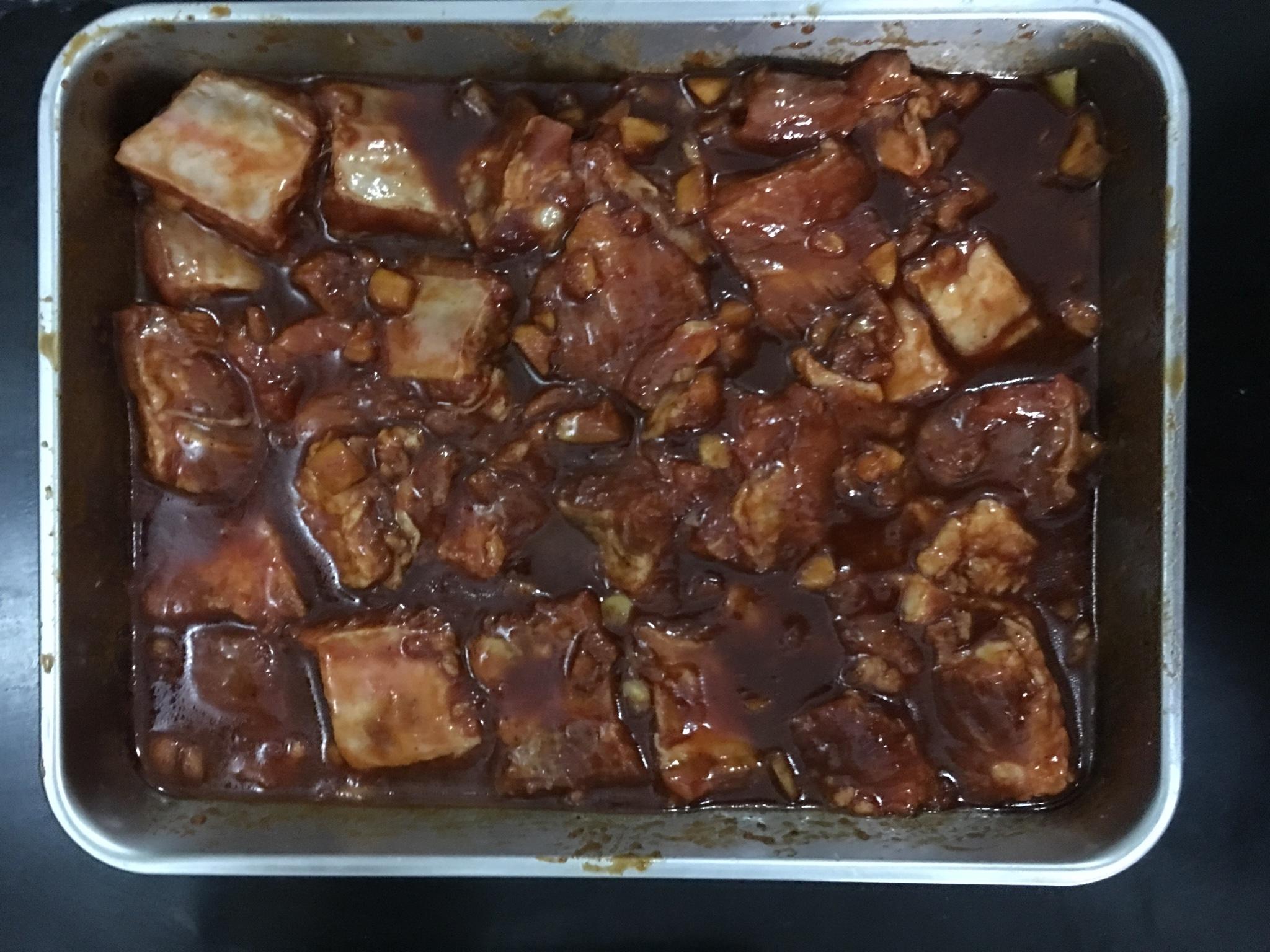 韓式排骨燉茄子土豆的做法 步骤1