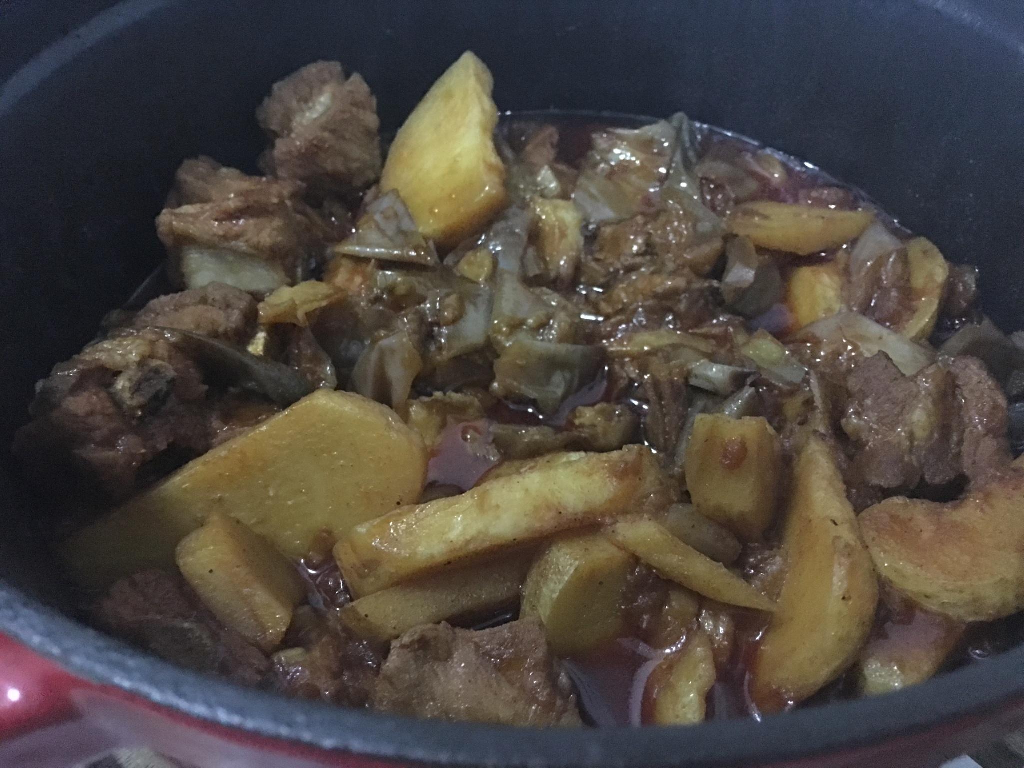 韓式排骨燉茄子土豆的做法 步骤10