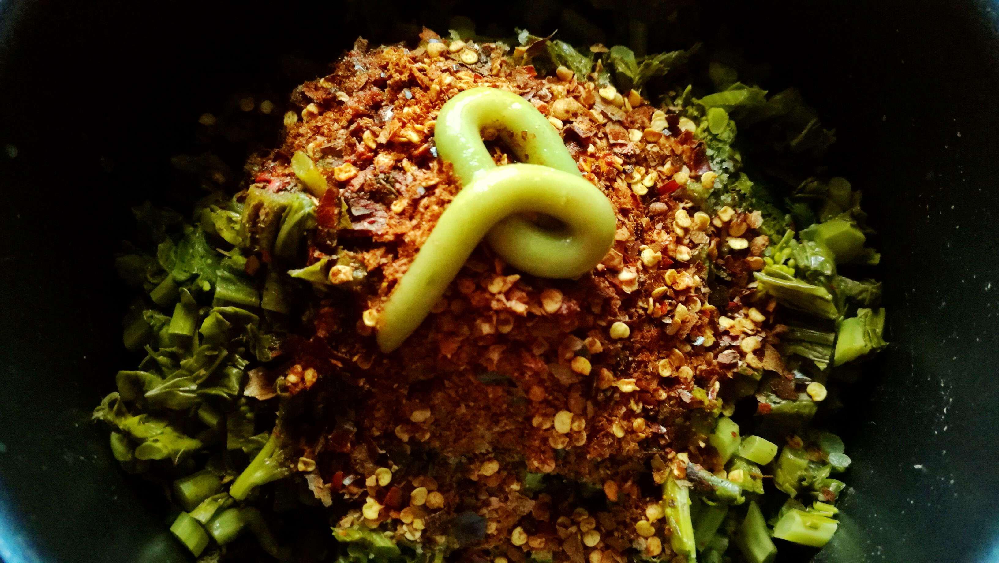 開竅醒腦菜丨紫糯米麥片粥&衝菜 · 圓滿素食的做法 步骤4