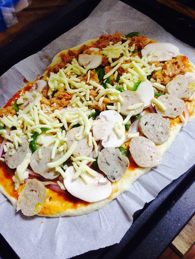 #海爾嫩烤箱# 菠蘿大丸子披薩的做法 步骤5