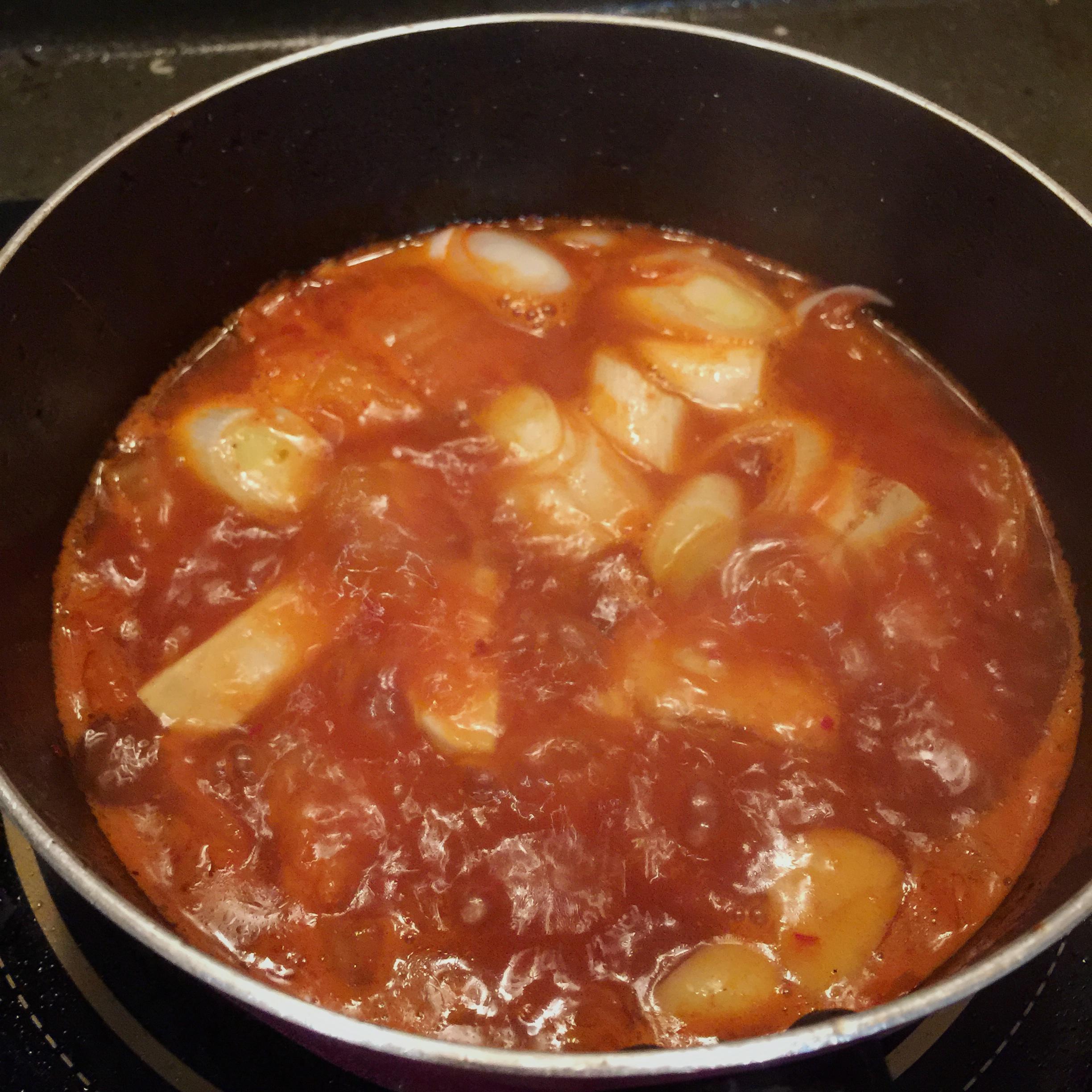 韓式泡菜肥牛鍋的做法 步骤3