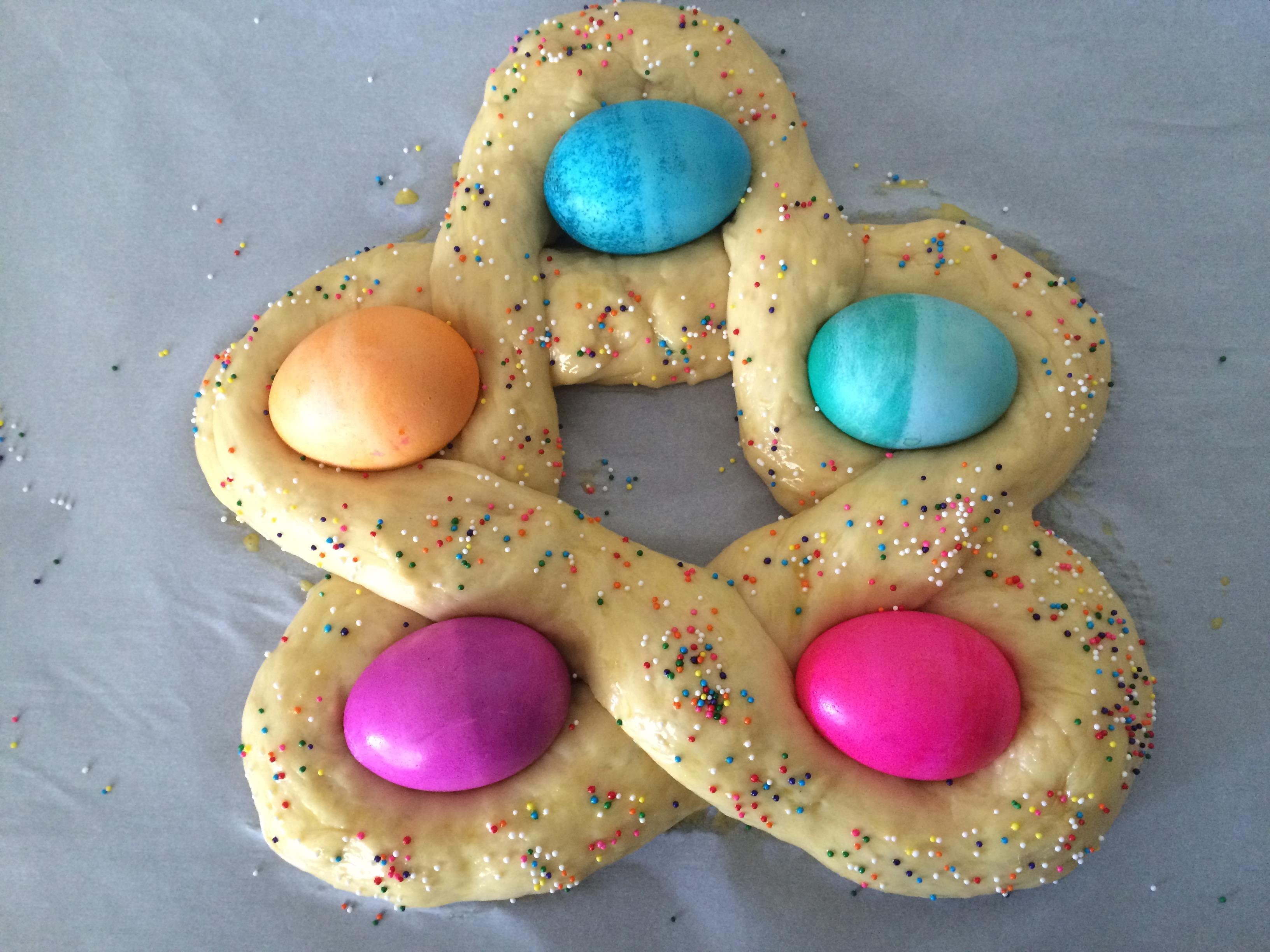 春日炫彩復活節彩蛋麪包的做法 步骤11