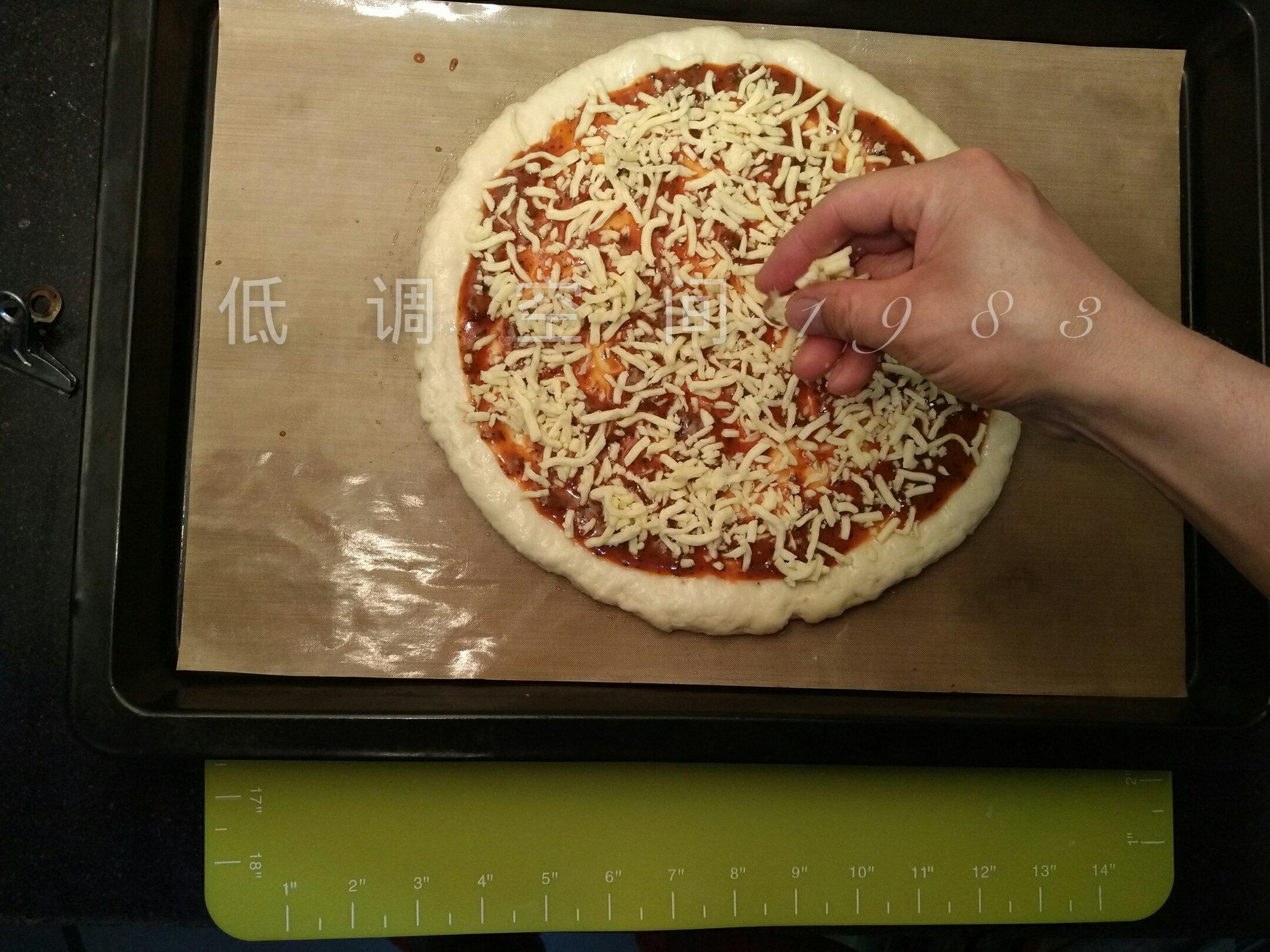 濃香芝士火腿披薩的做法 步骤7