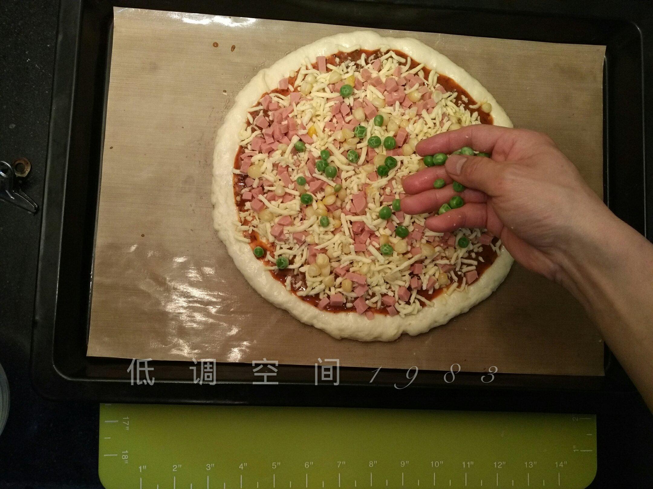 濃香芝士火腿披薩的做法 步骤13