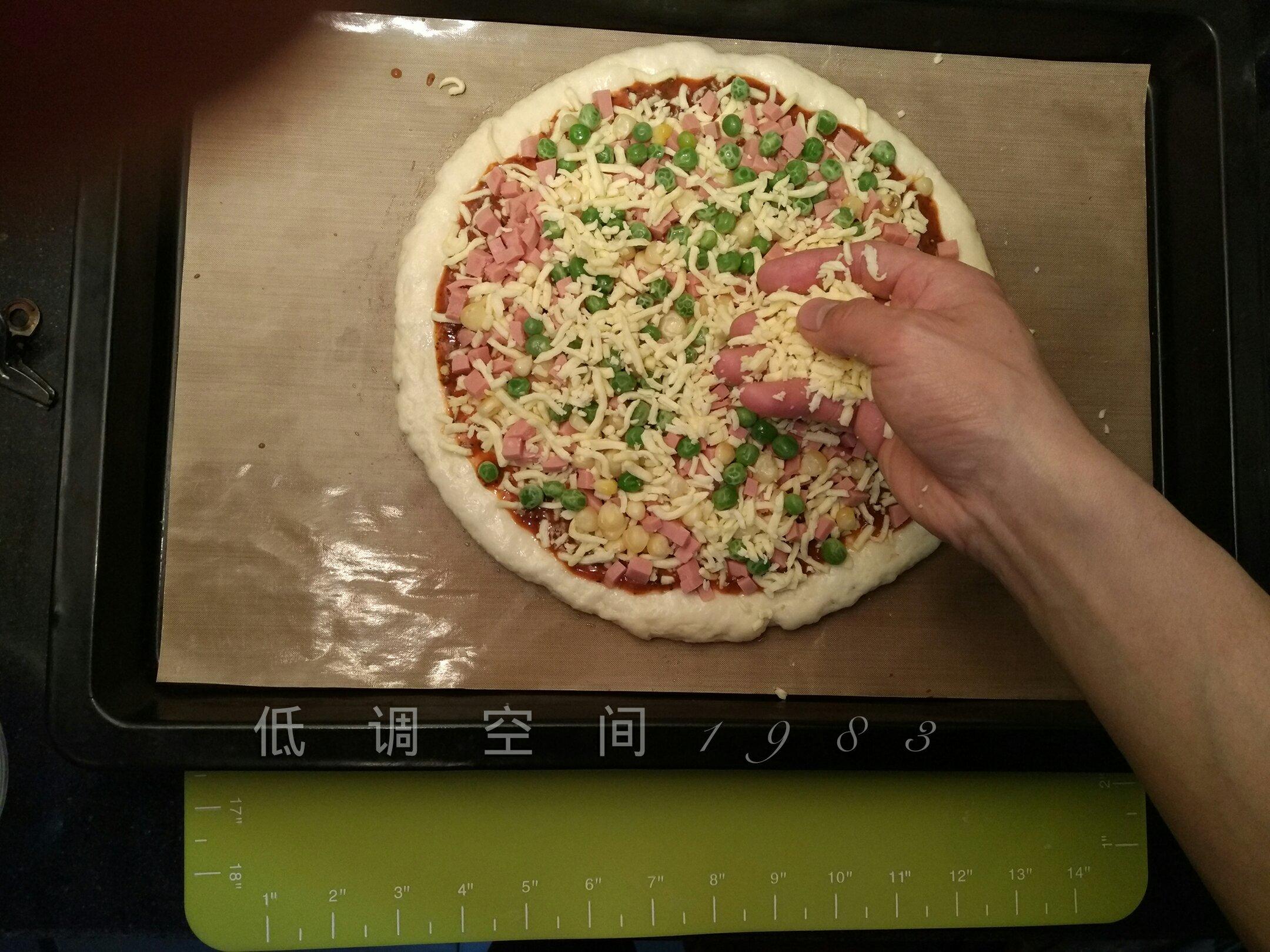 濃香芝士火腿披薩的做法 步骤14