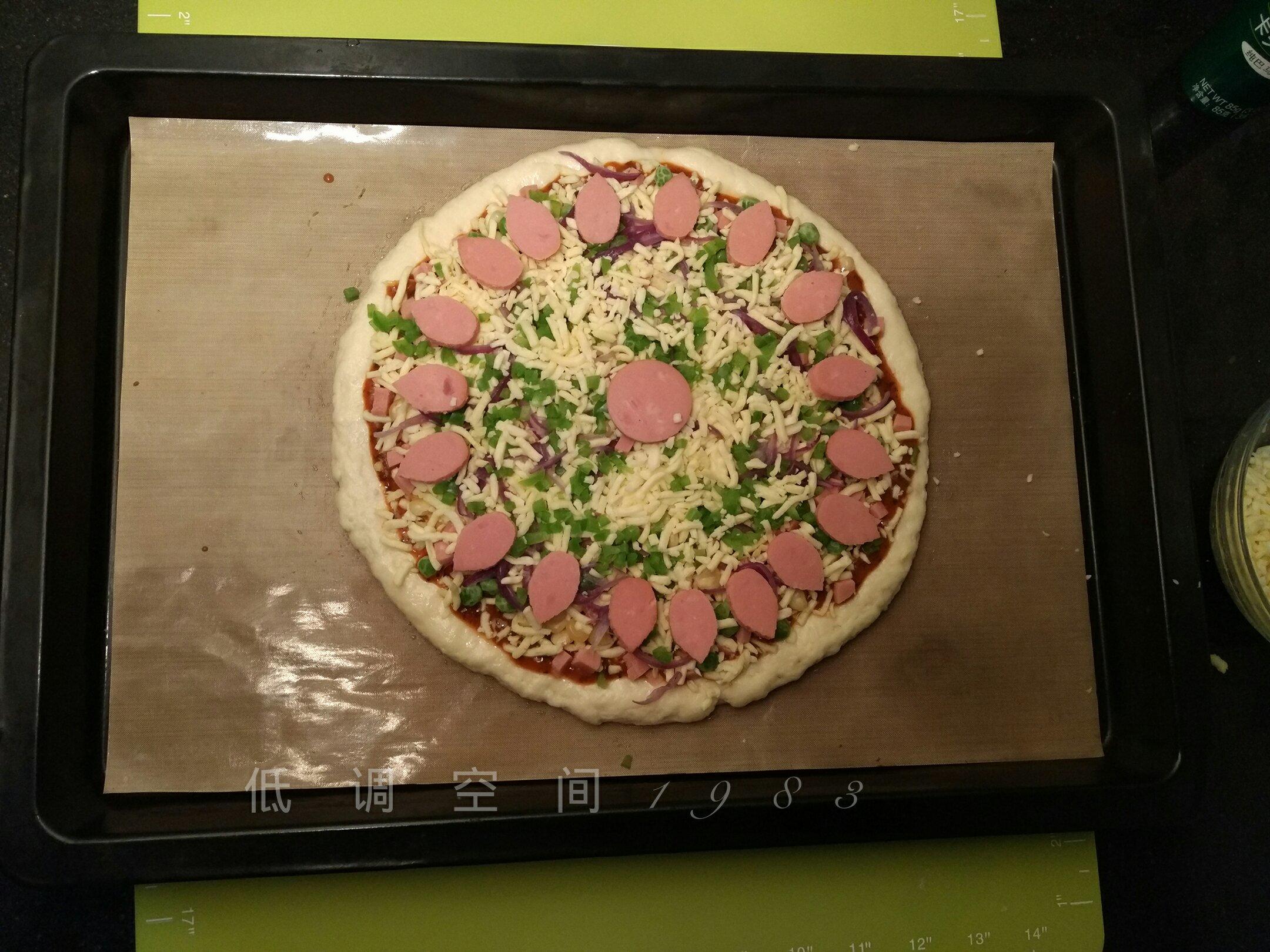 濃香芝士火腿披薩的做法 步骤17