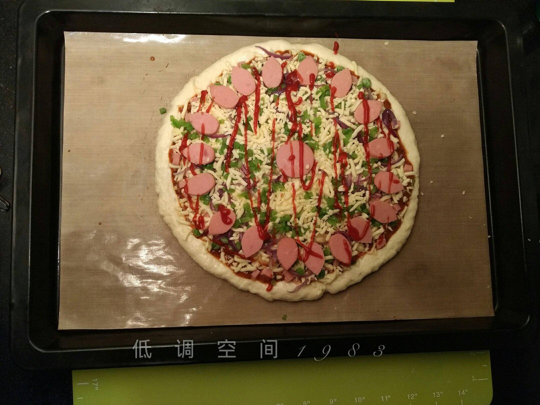 濃香芝士火腿披薩的做法 步骤18