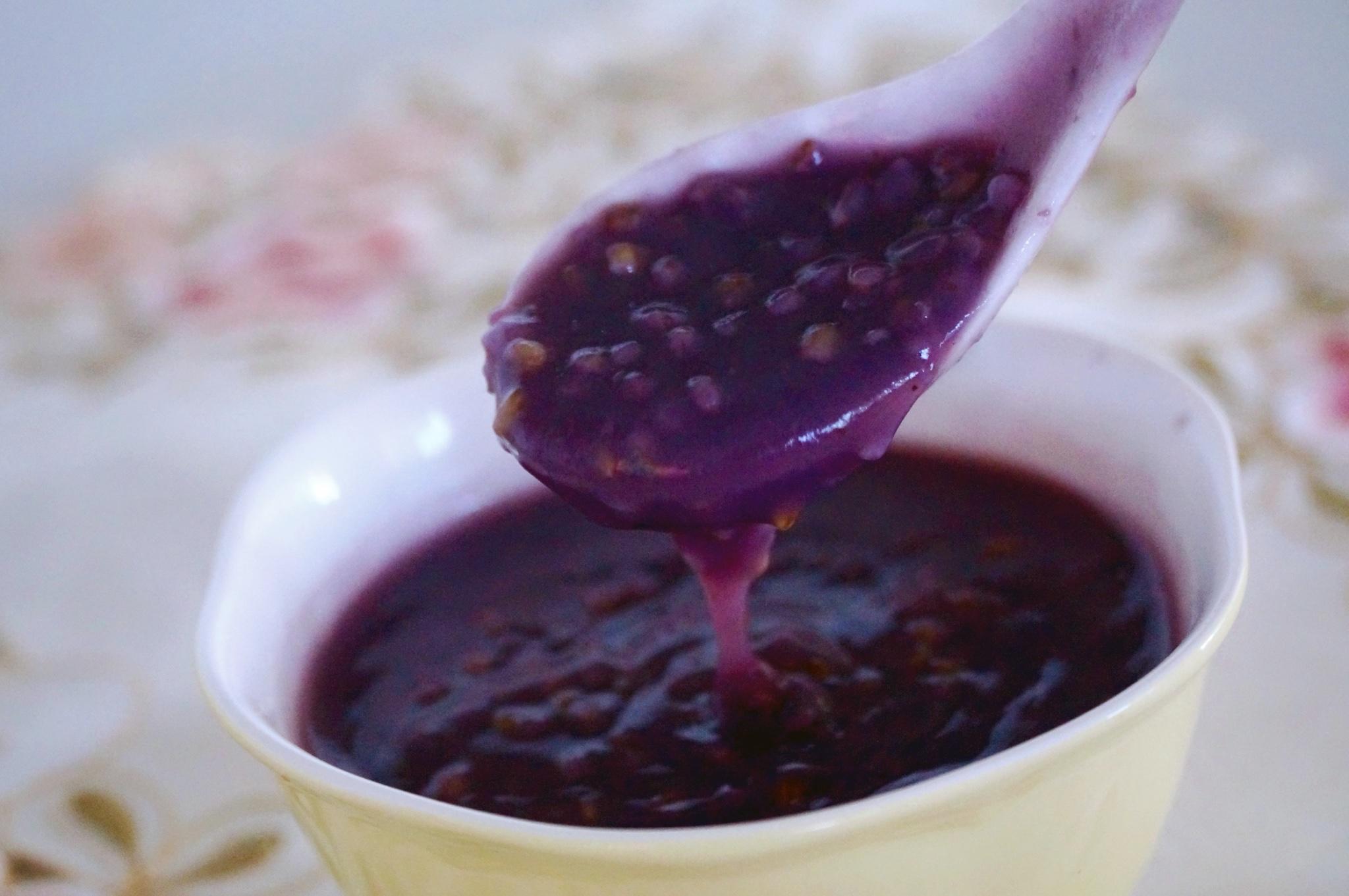 奶香紫薯鋼切燕麥粥的做法 步骤3