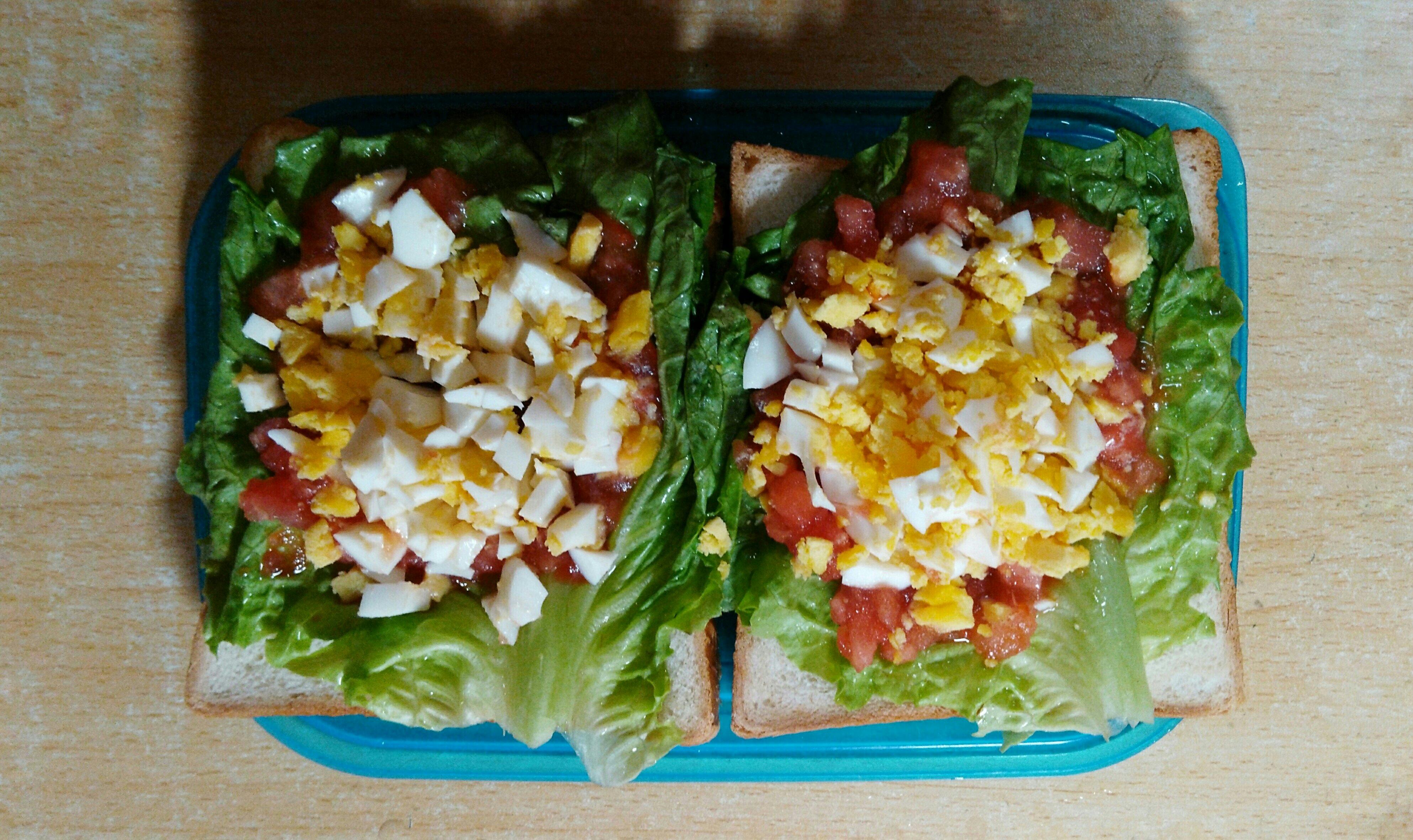 番茄雞蛋三明治的做法 步骤4