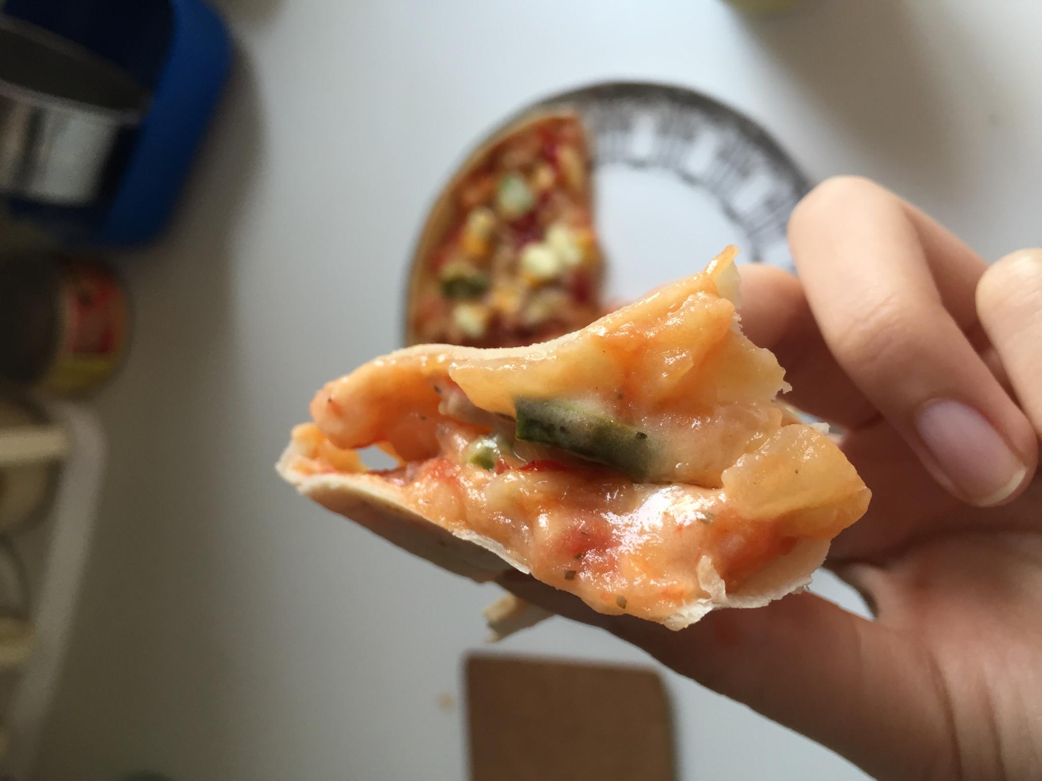 10分鐘老北京雞肉卷皮版薄底pizza的做法 步骤6