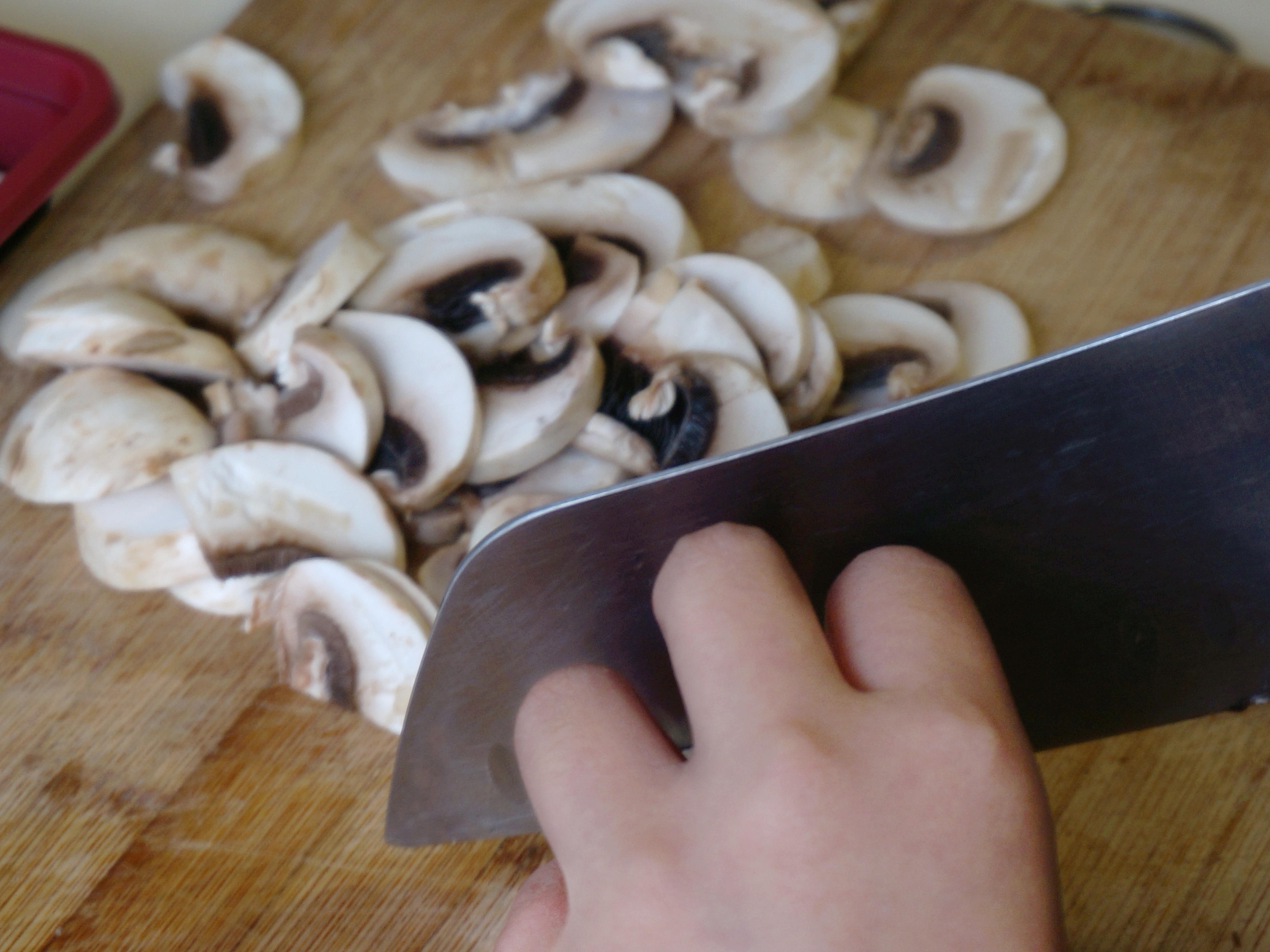 #海爾嫩烤箱#蘑菇芝士鹹口司康的做法 步骤2