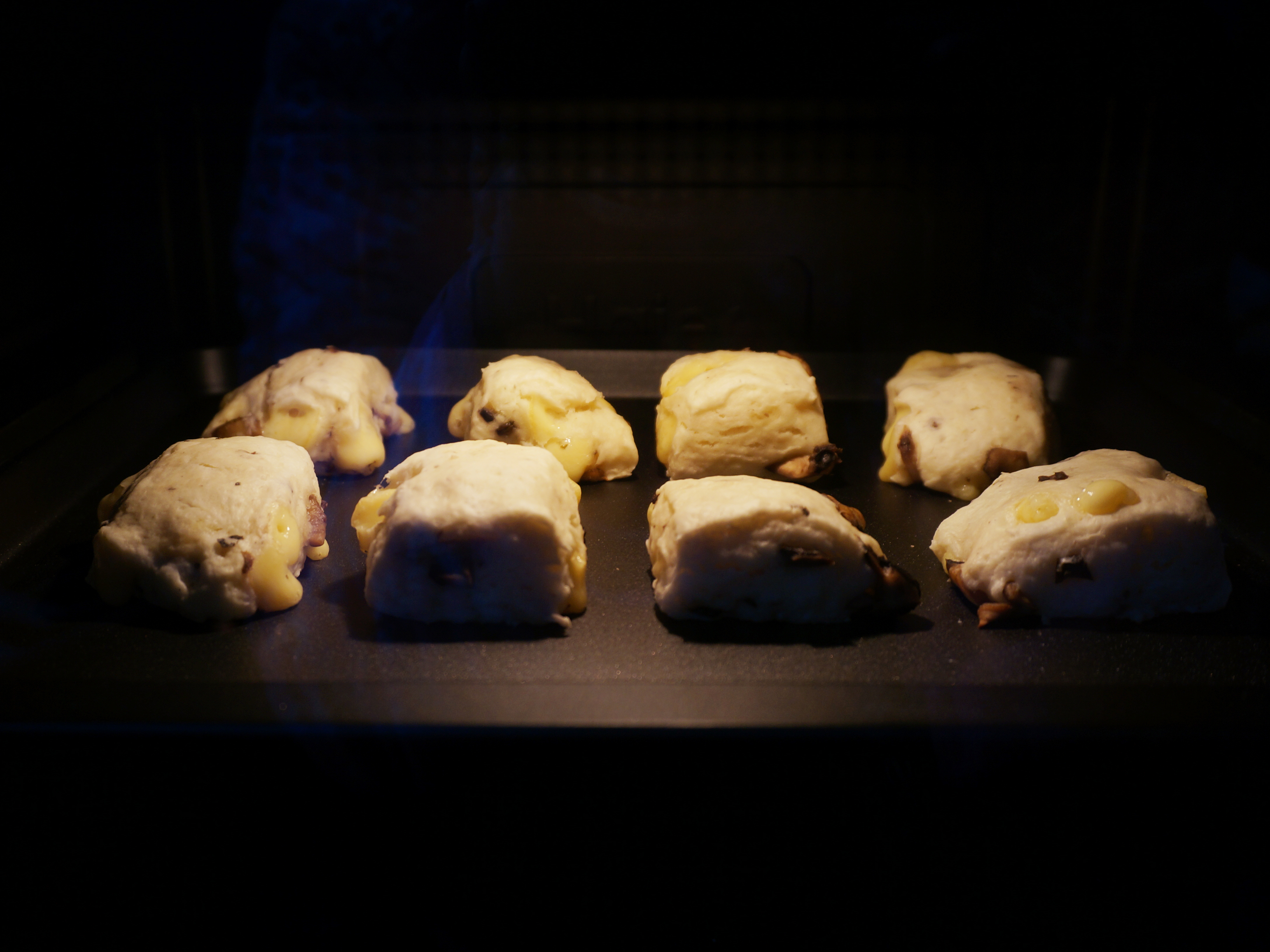 #海爾嫩烤箱#蘑菇芝士鹹口司康的做法 步骤8