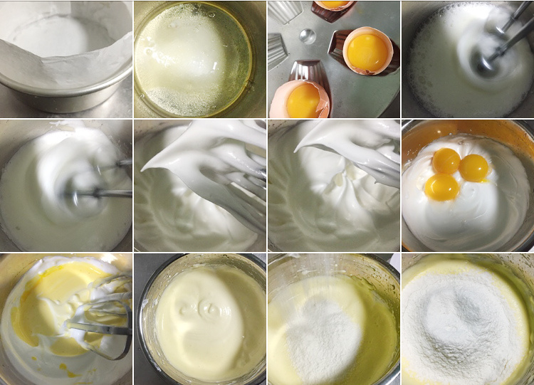 水果奶油可可海綿生日蛋糕的做法 步骤2