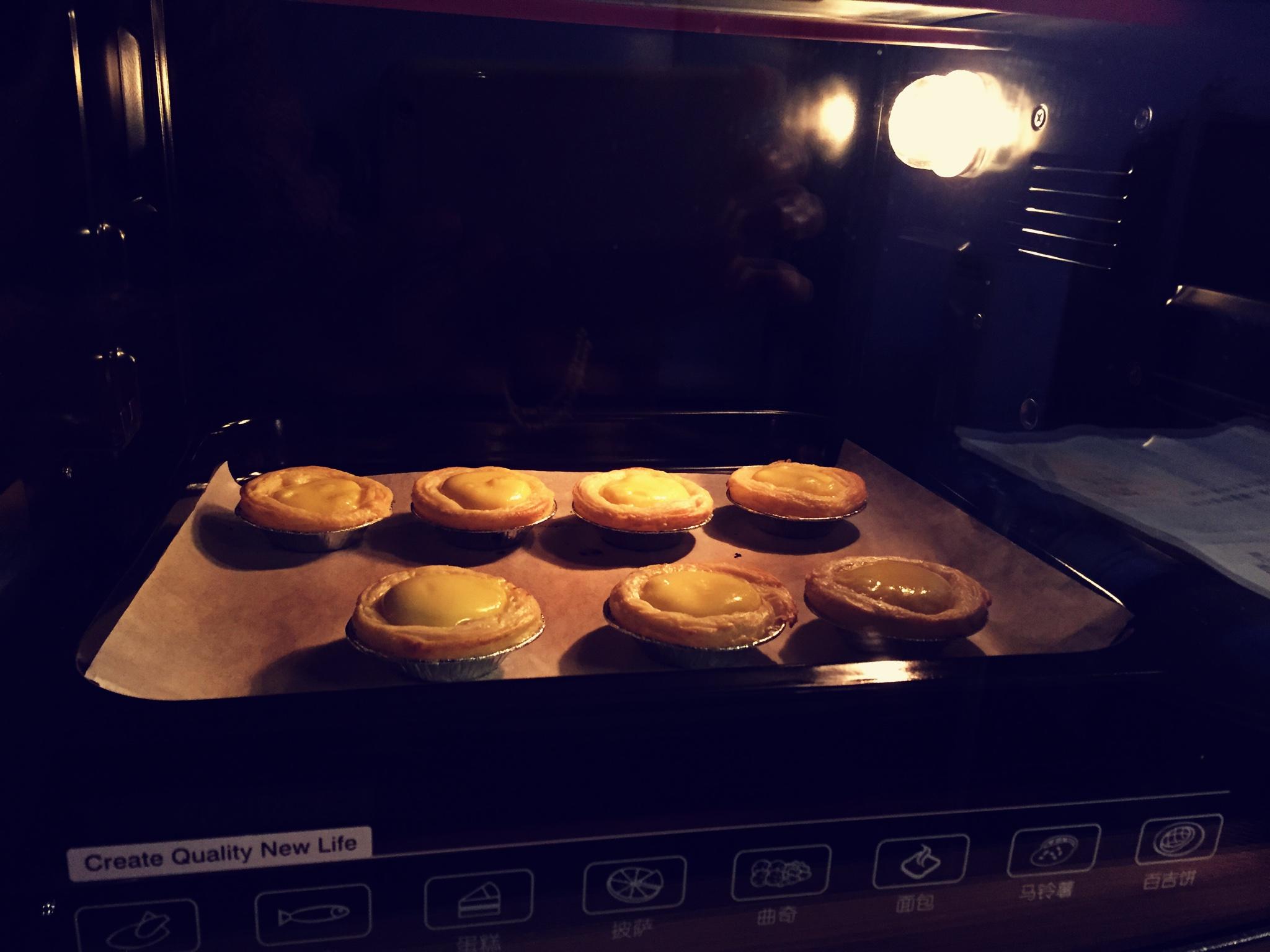 烤箱的第一個作品～葡式蛋撻的做法 步骤6