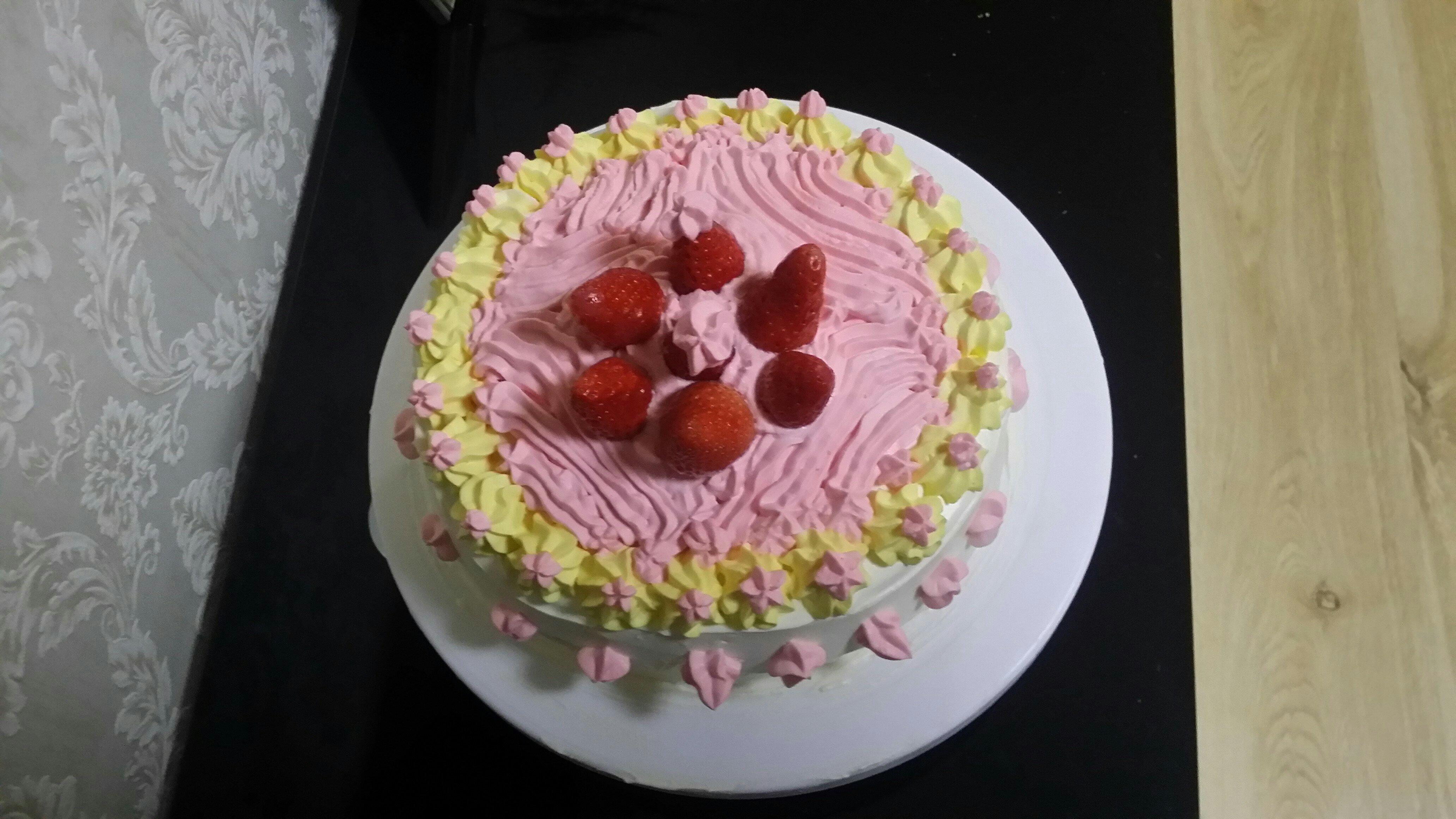 粉紅蛋糕的做法 步骤2