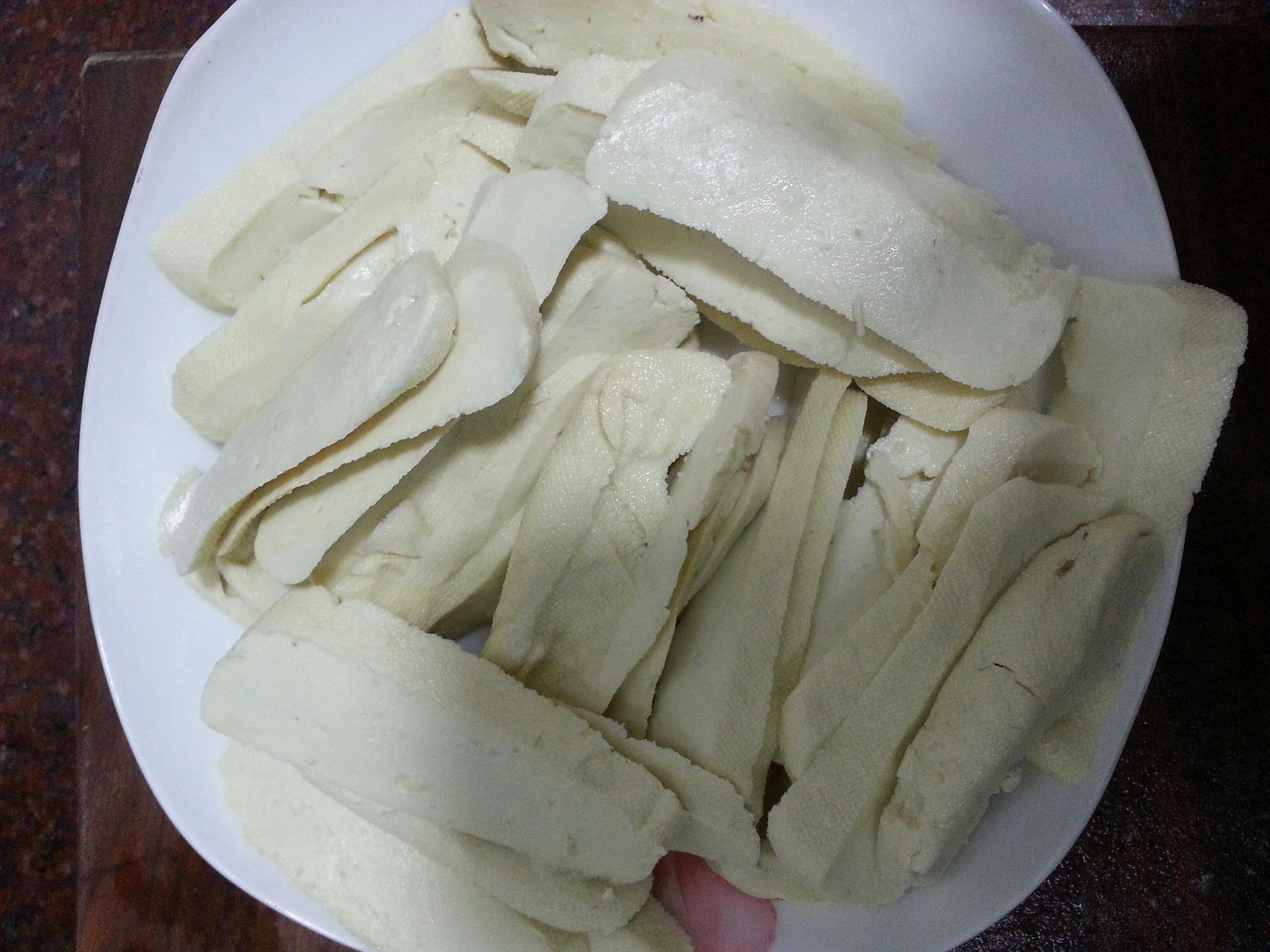 #七七廚房#香煎老豆腐的做法 步骤2