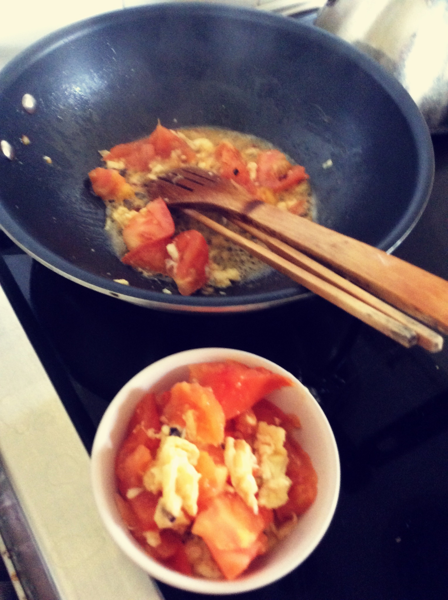西紅柿雞蛋麪的做法 步骤6