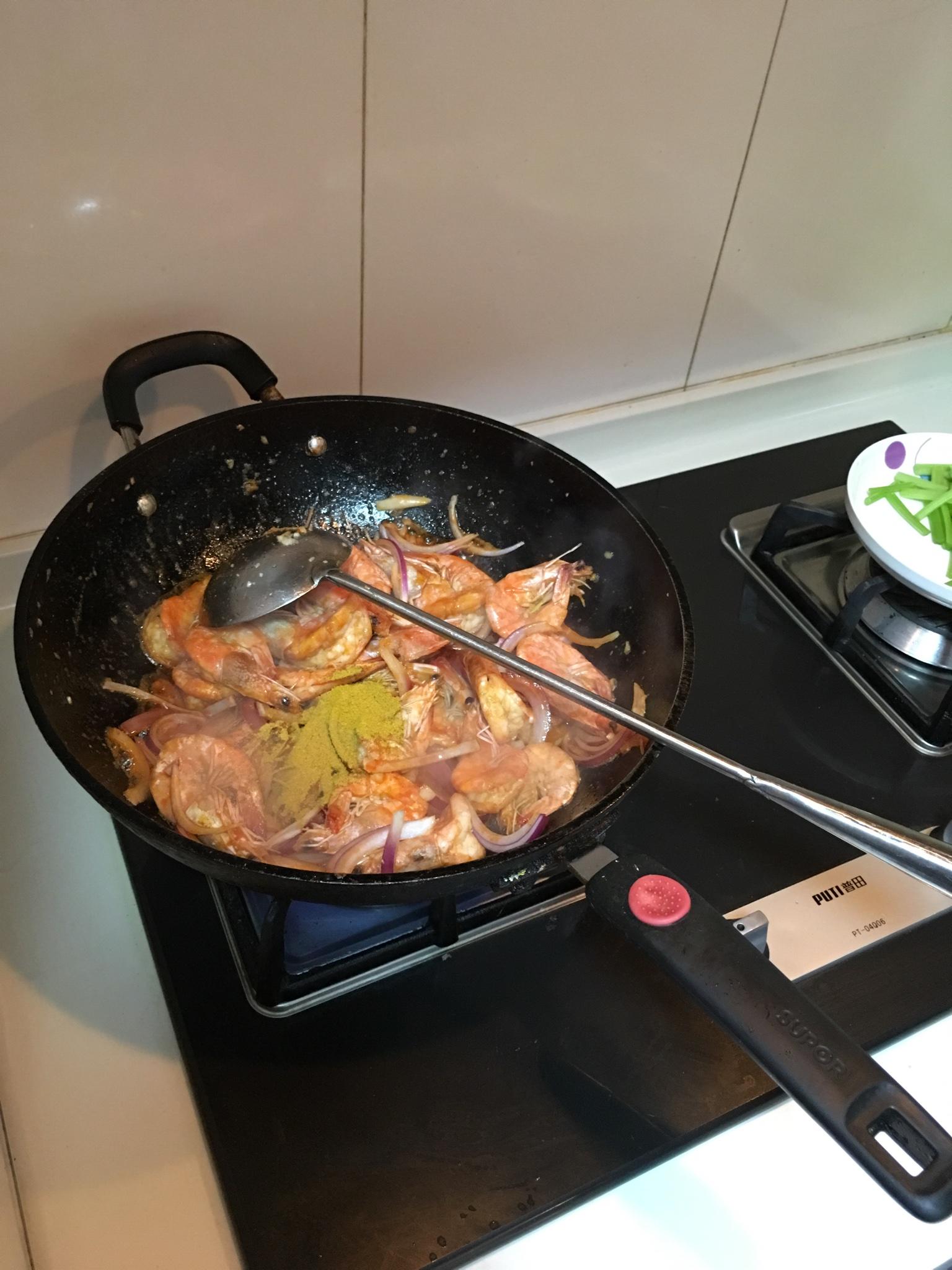 泰式咖哩焗大蝦的做法 步骤8