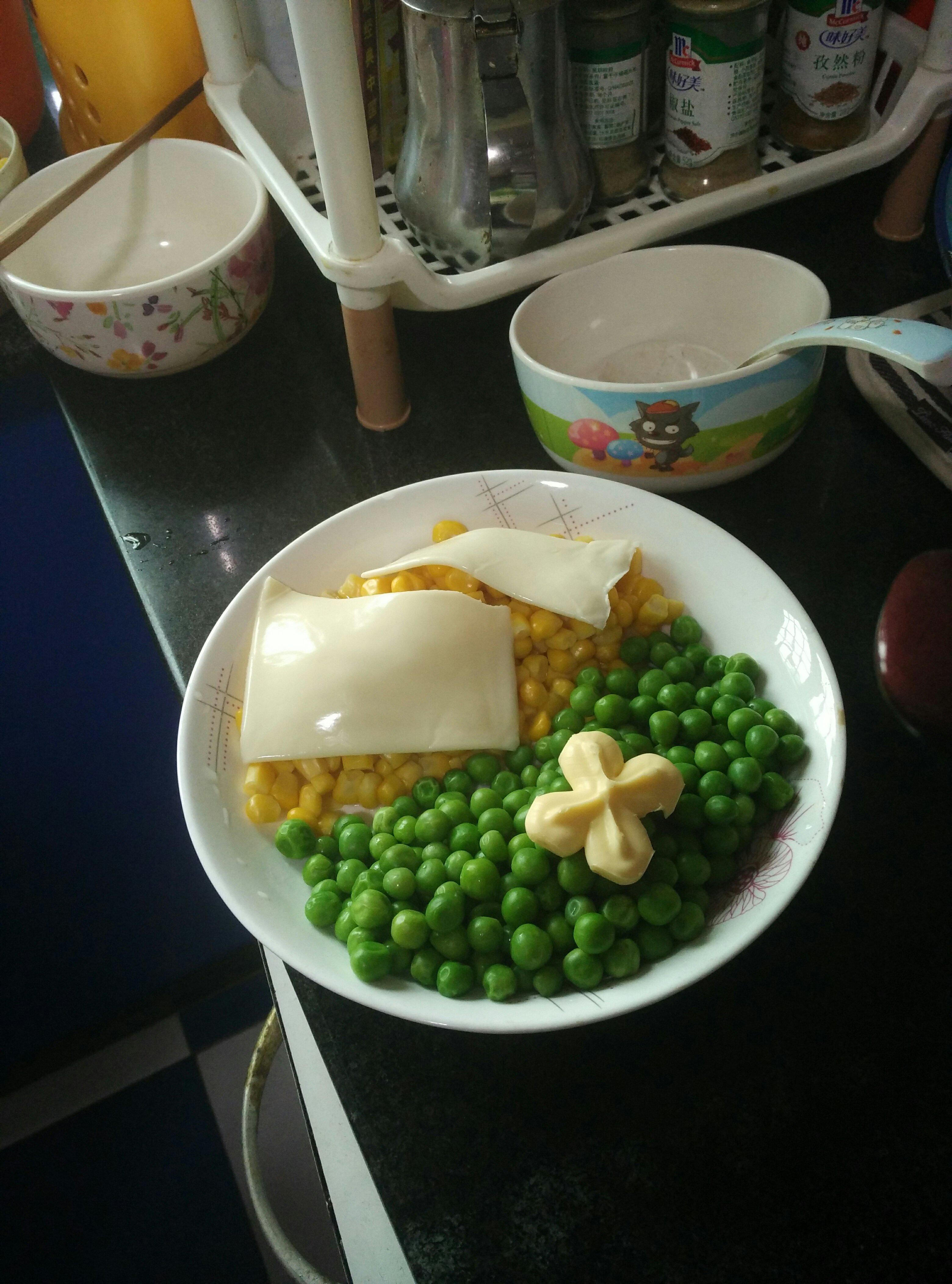 青豆玉米三明治的做法 步骤9