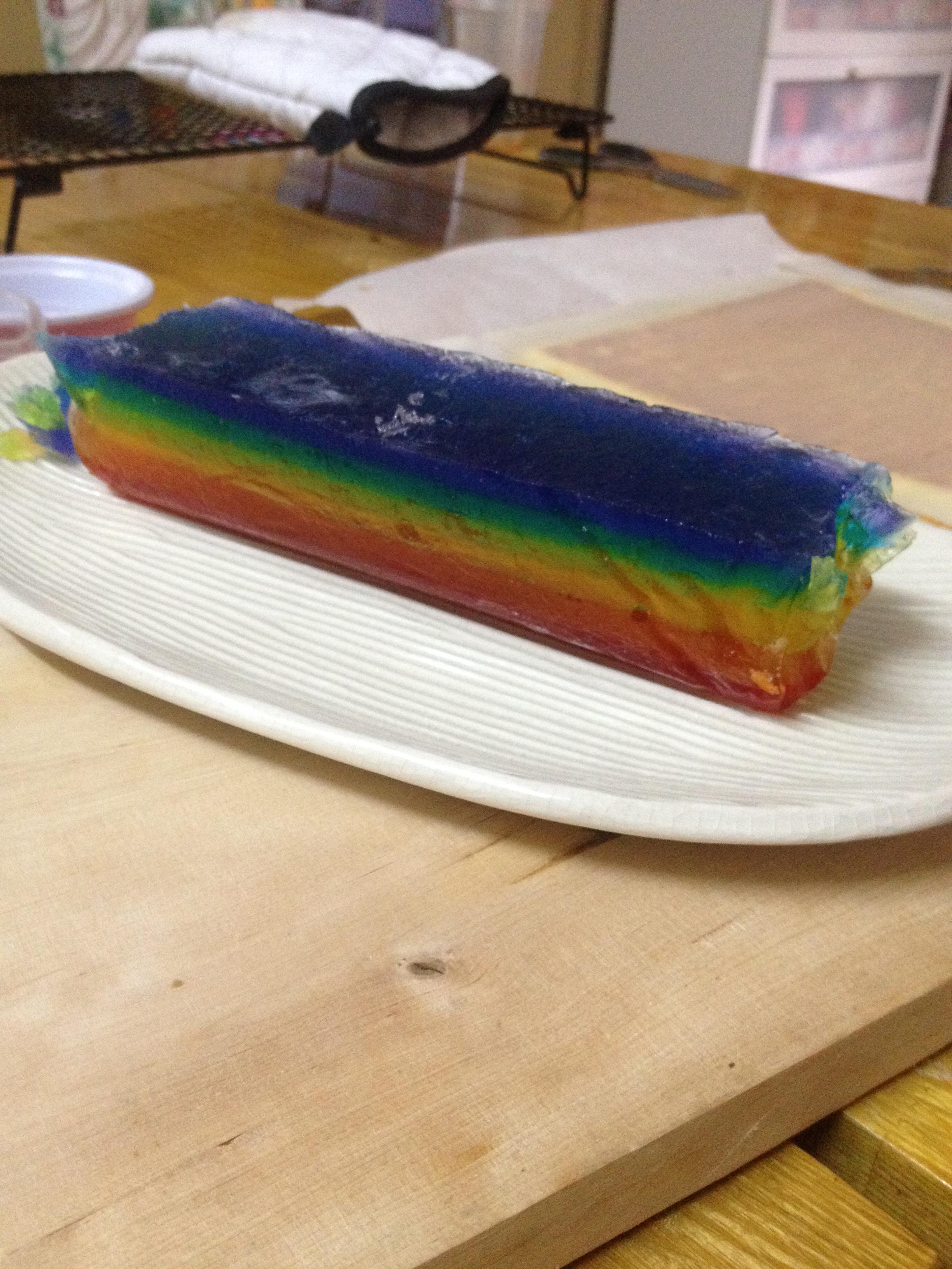 迷死人的彩虹果凍蛋糕卷的做法 步骤7