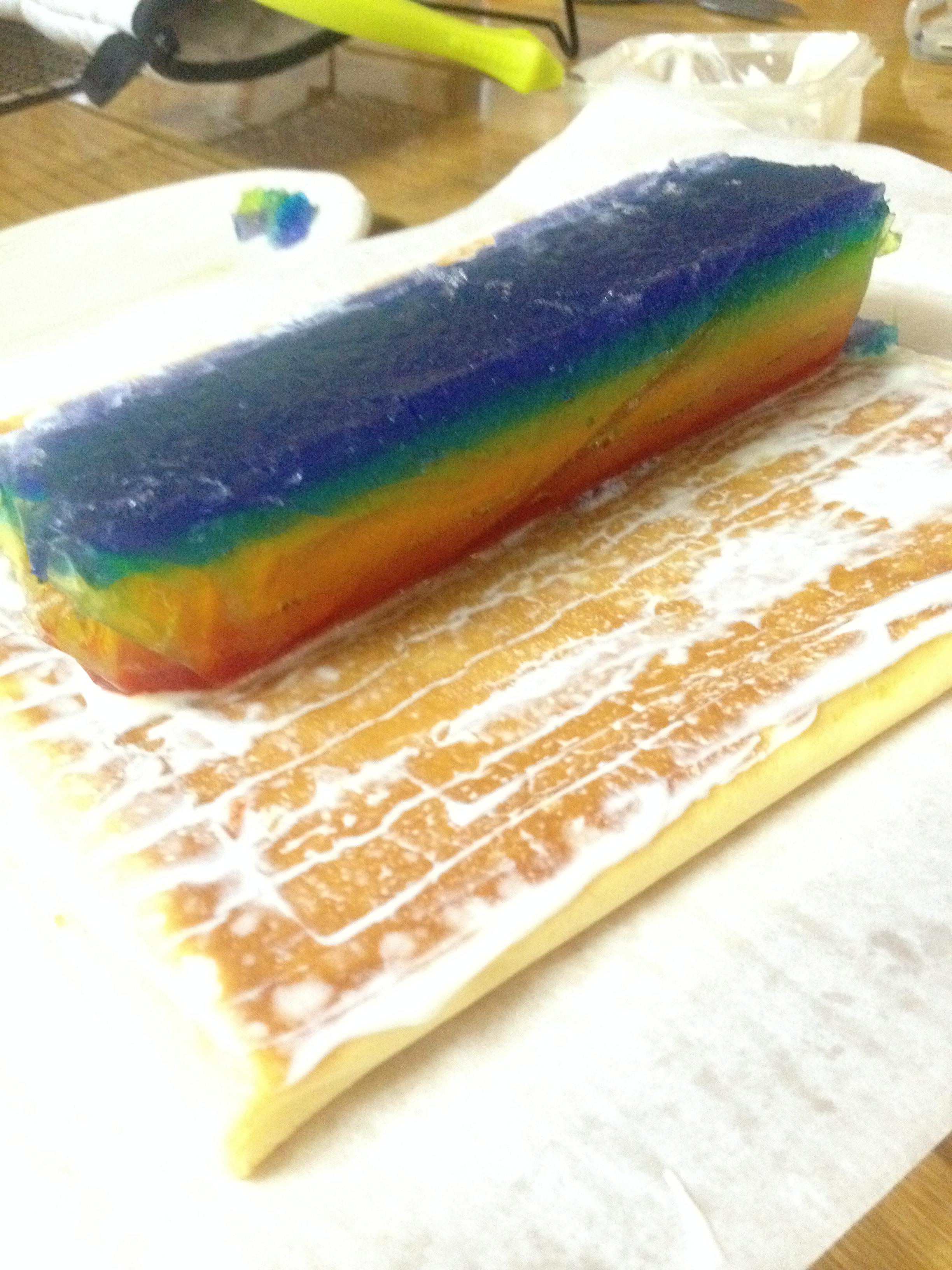 迷死人的彩虹果凍蛋糕卷的做法 步骤17
