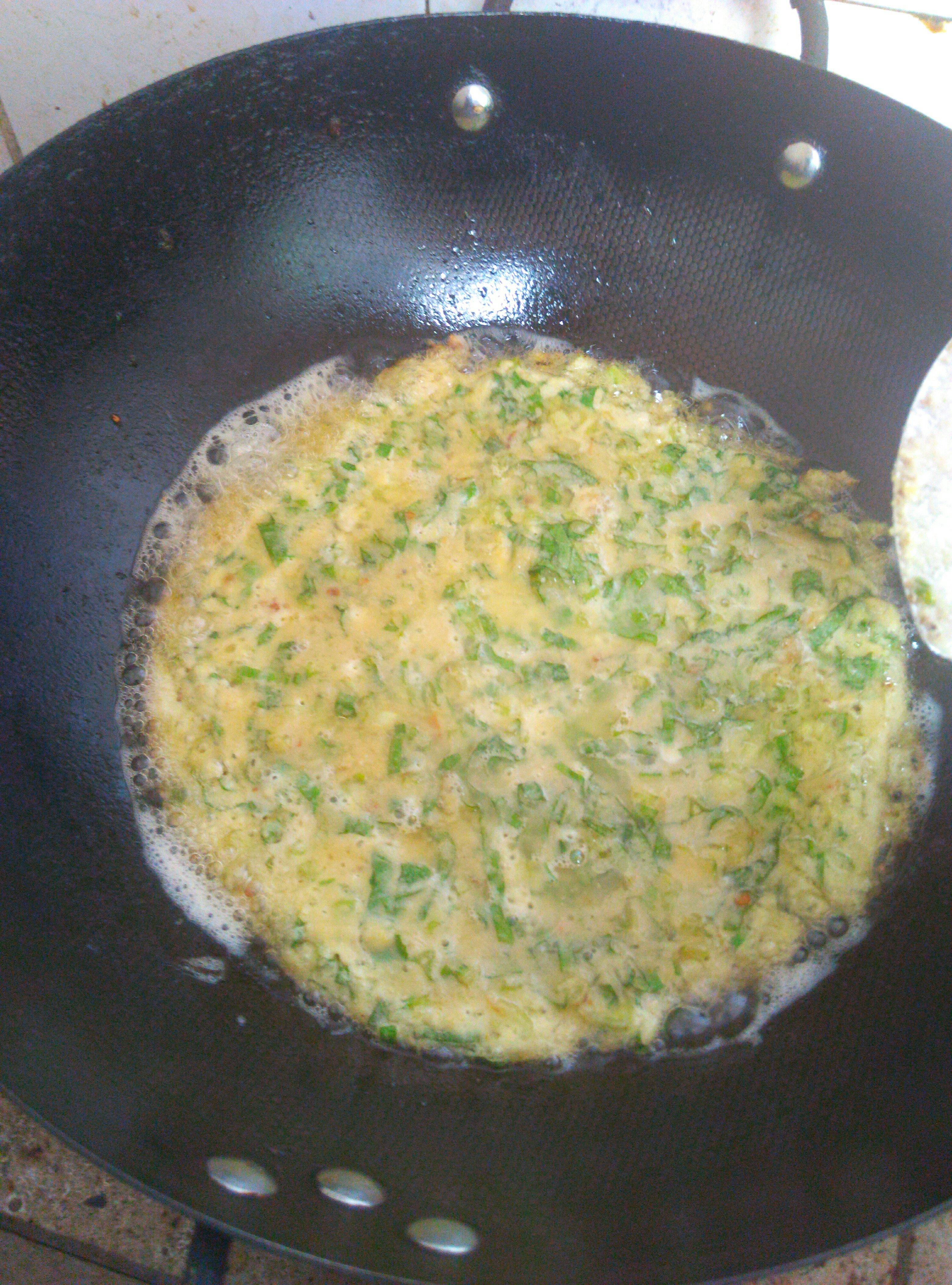 減脂餐：黃豆渣蔬菜煎雞蛋的做法 步骤4