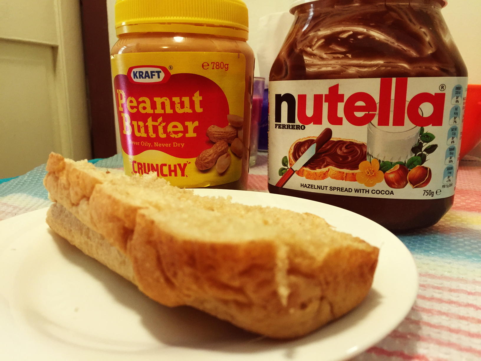 海外留學時差黨快手小食/早餐——無法拒絕的烤麪包Toastie with peanut butter&Nutella的做法 步骤1