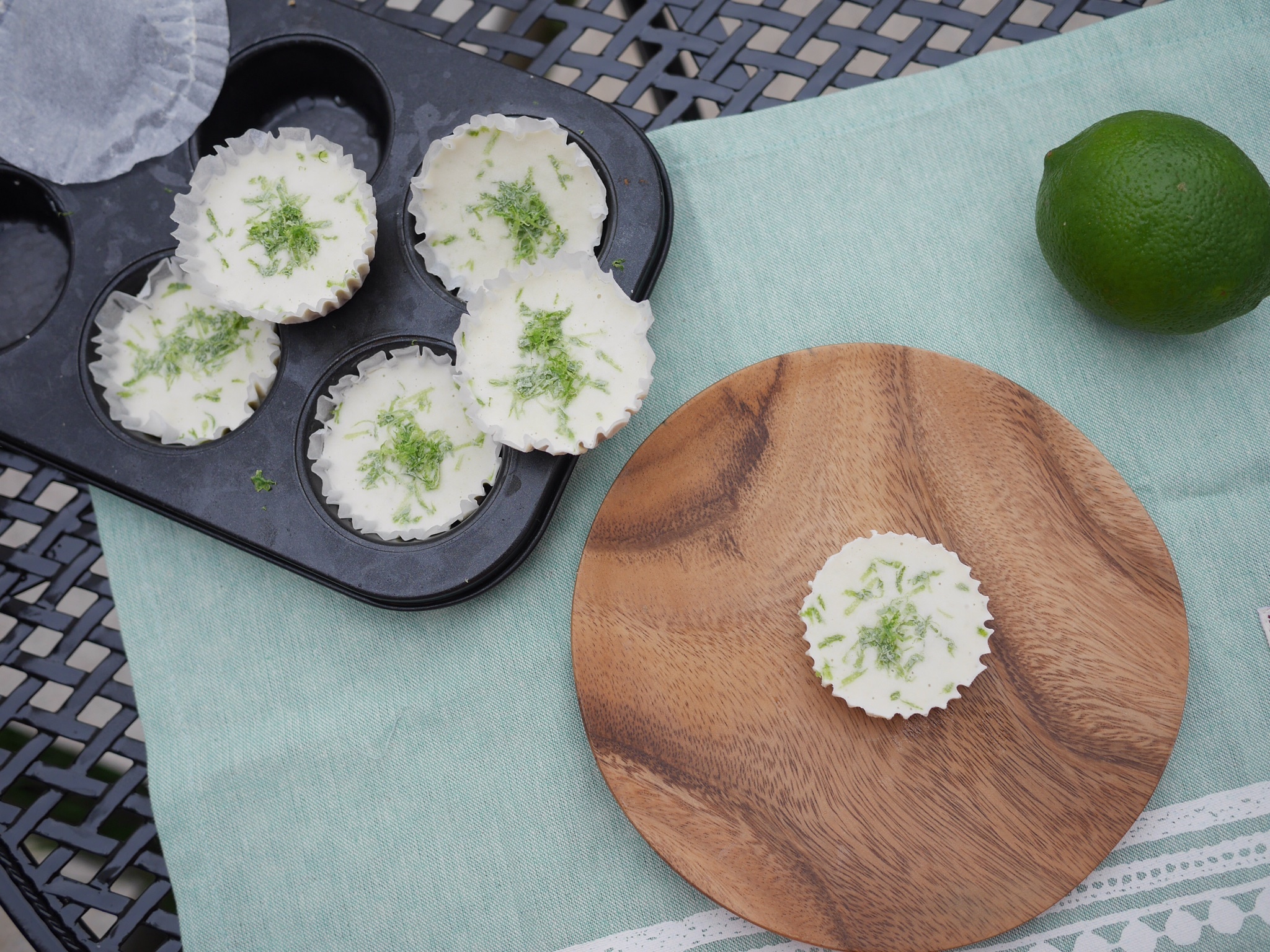椰子青檸「芝士」蛋糕【Coconut&Lime Cheesecake Bites】的做法 步骤5
