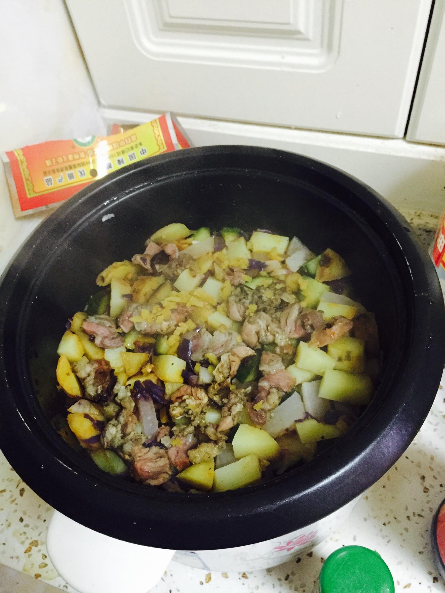 電飯鍋燜飯的做法 步骤4
