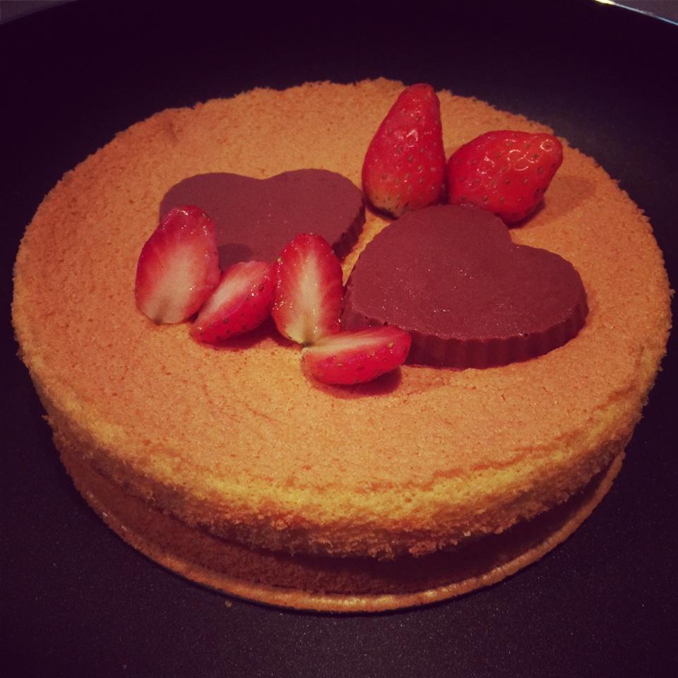 TINAWEI草莓愛心巧克力戚風蛋糕的做法 步骤10