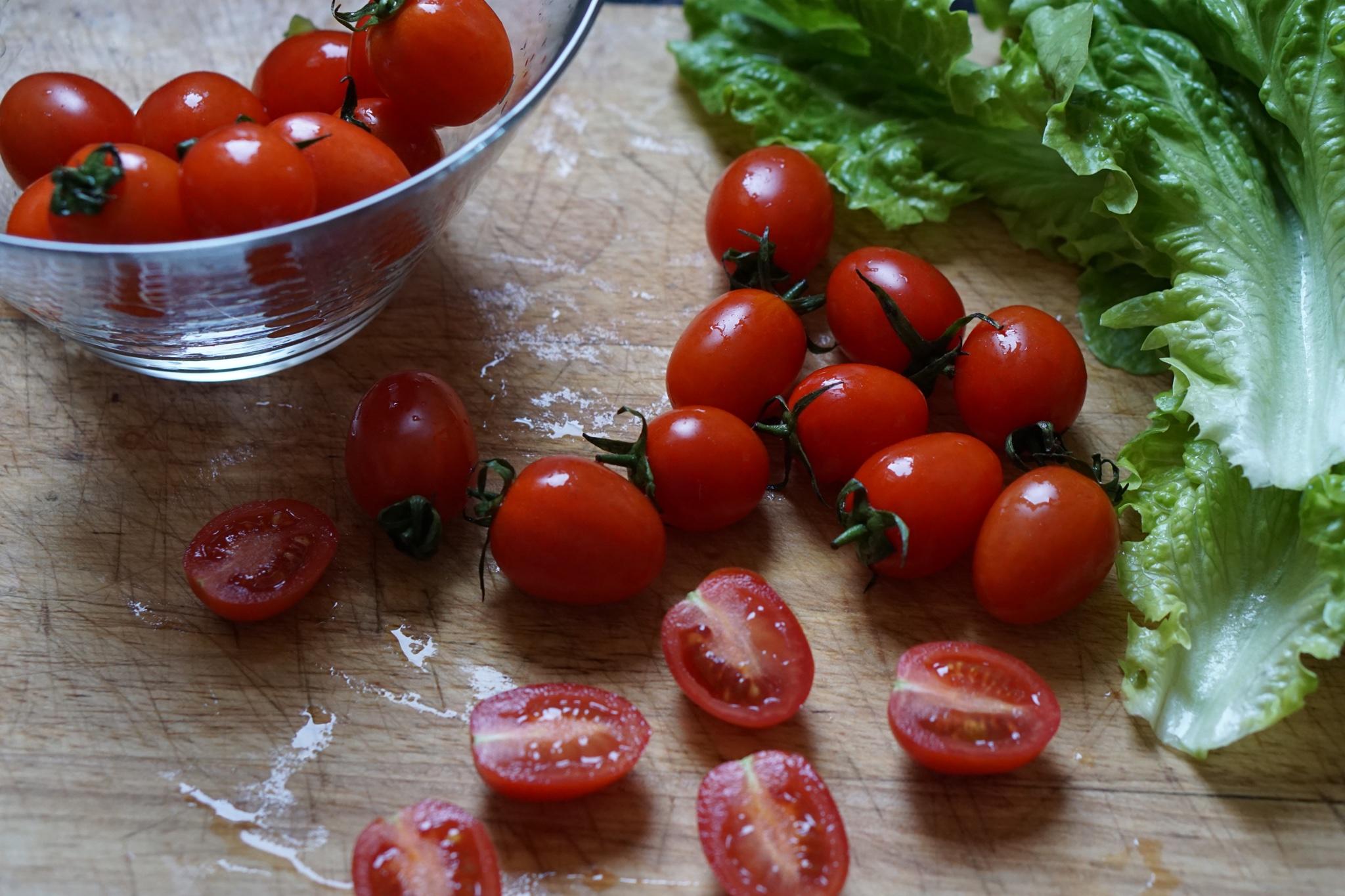 吃草減肥の番茄生菜色拉的做法 步骤2