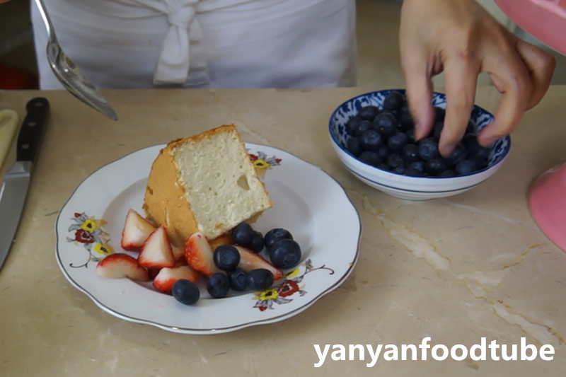 白天使戚風蛋糕 Angel Fruit Cake的做法 步骤10