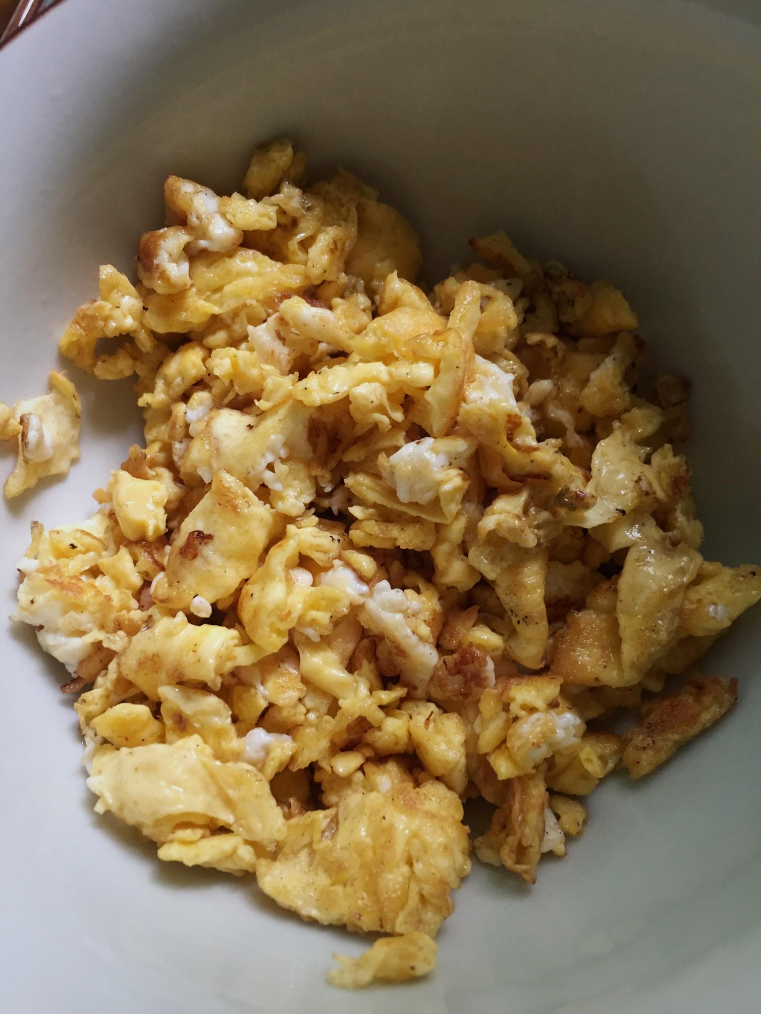 香菇魷魚乾潮汕風味蛋炒飯的做法 步骤6
