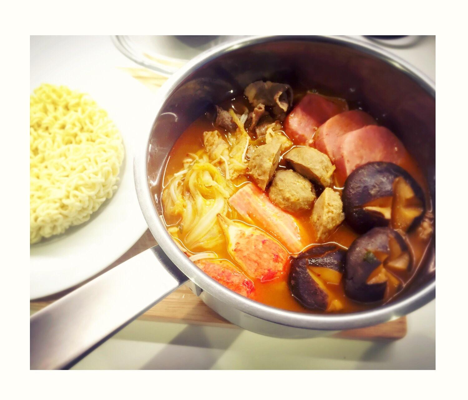 韓國泡菜肥牛鍋的做法 步骤9
