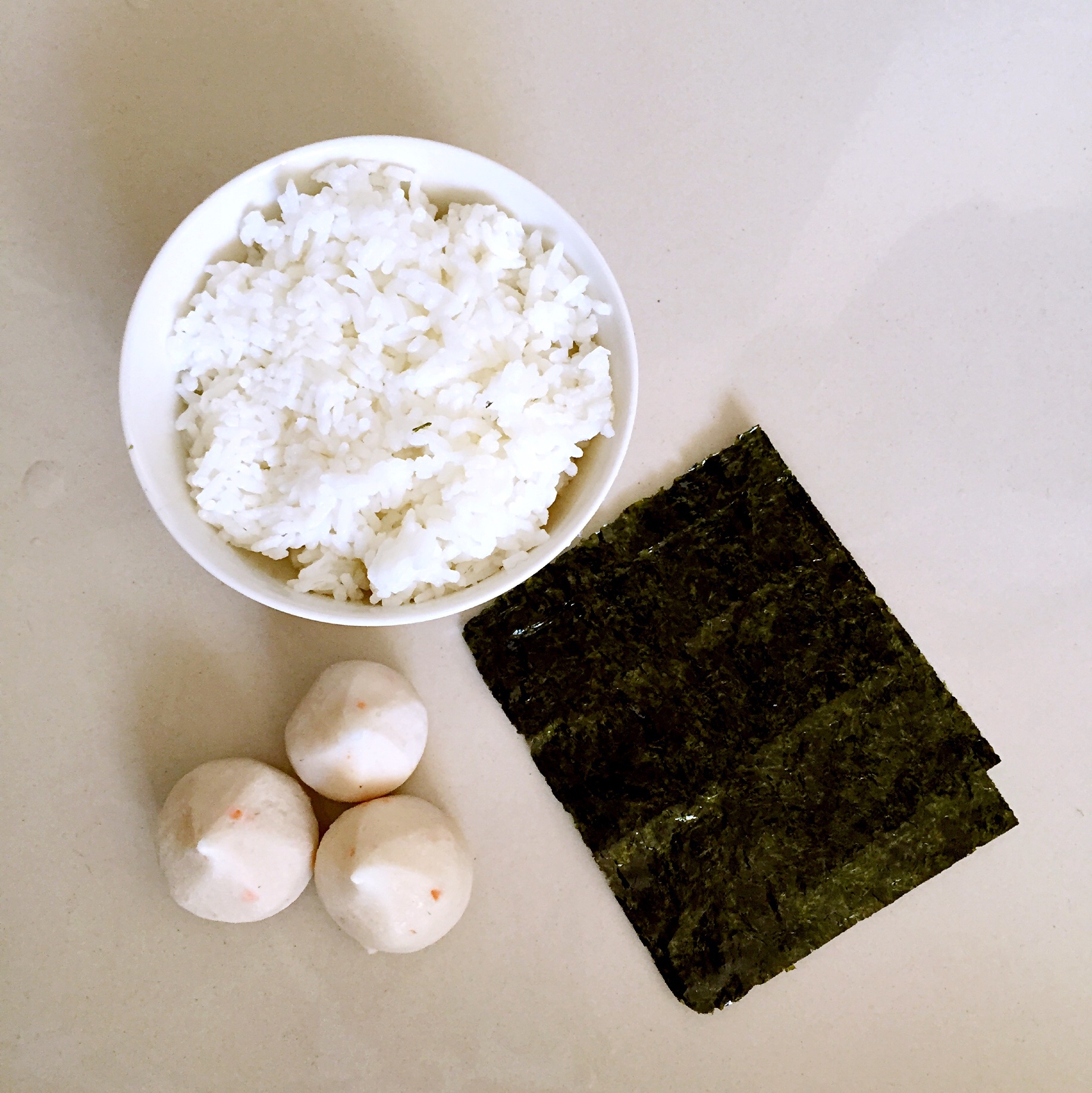 蟹籽海苔飯糰便當的做法 步骤2