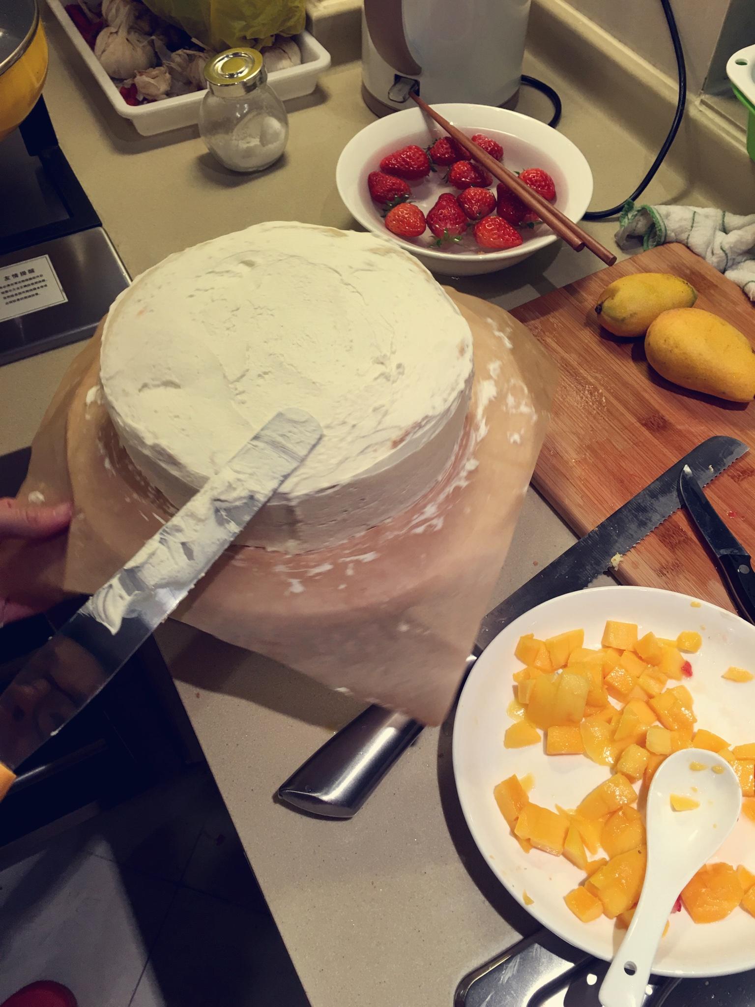 水果蛋糕8寸（第一次做非常成功）的做法 步骤5