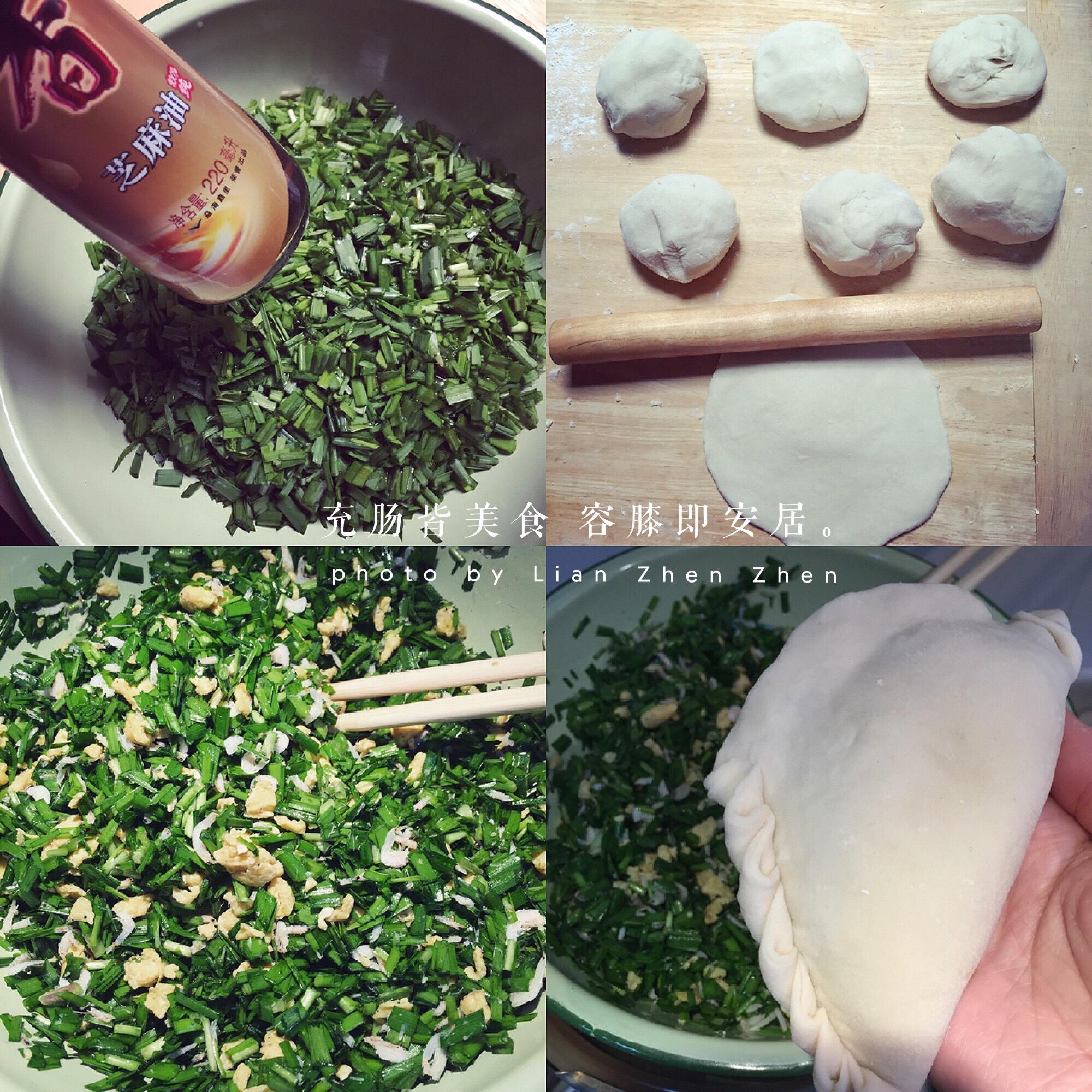蝦米韭菜餅(皮薄又Q）的做法 步骤2
