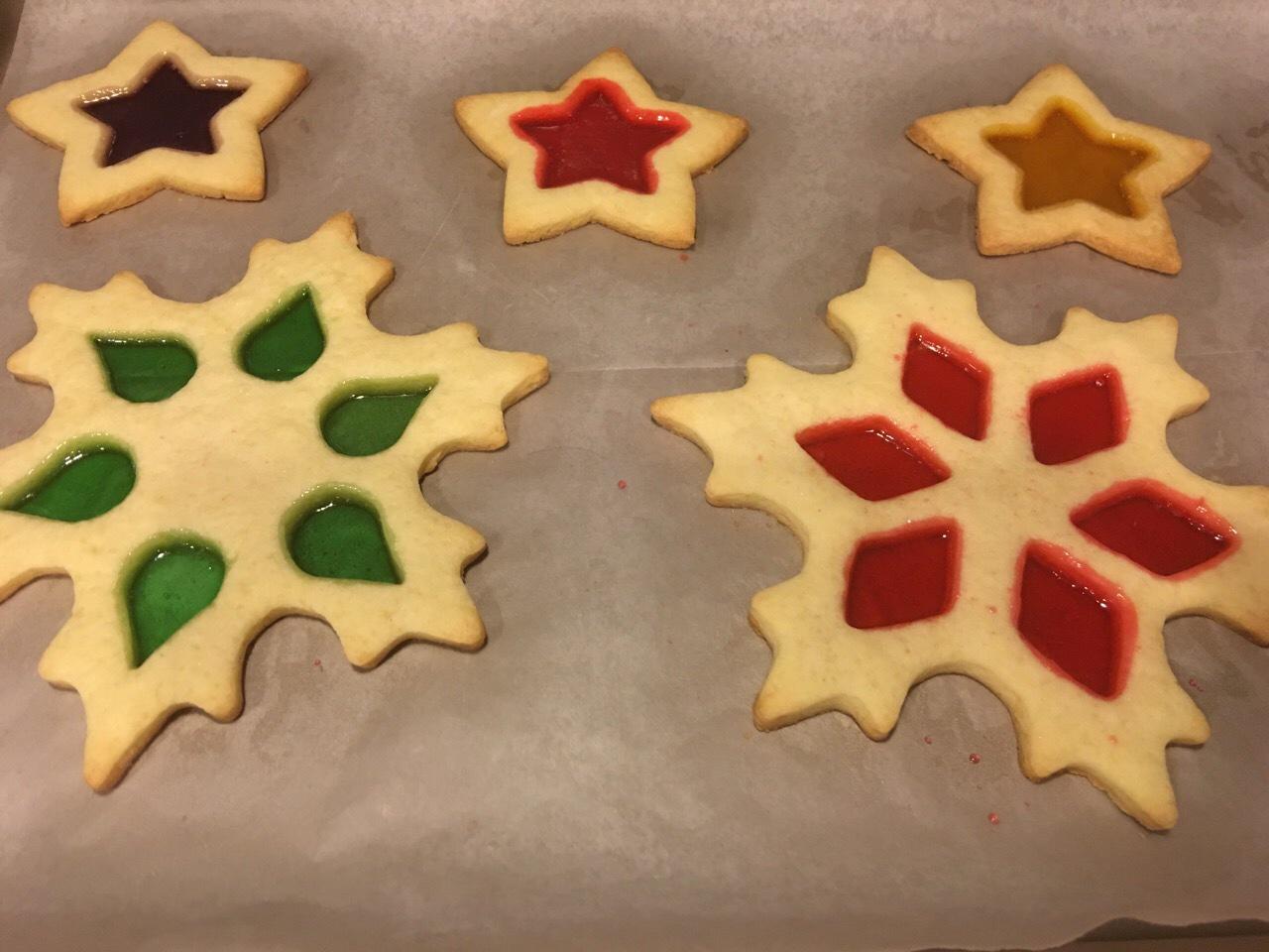 玻璃曲奇stained glass cookies的做法 步骤8