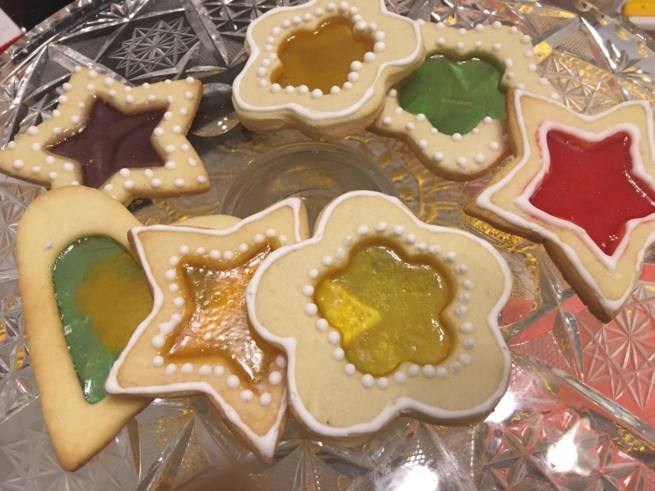 玻璃曲奇stained glass cookies的做法 步骤10