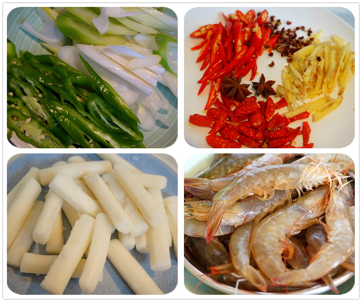 幹鍋年糕蝦的做法 步骤1