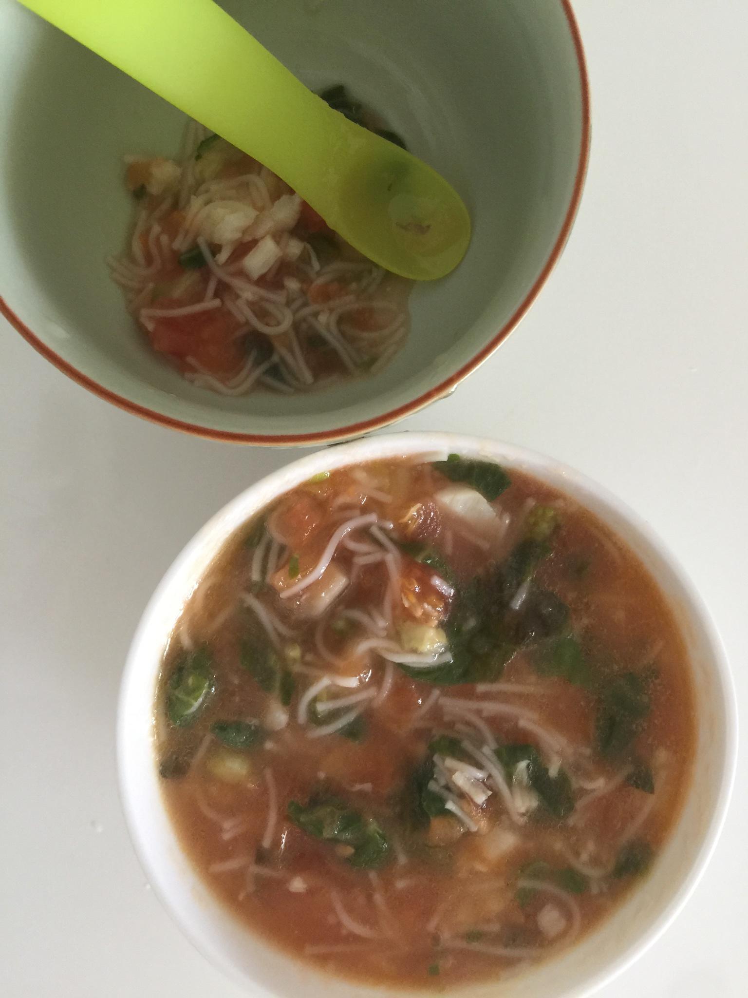 鱈魚番茄青菜面（寶寶食譜）的做法 步骤2