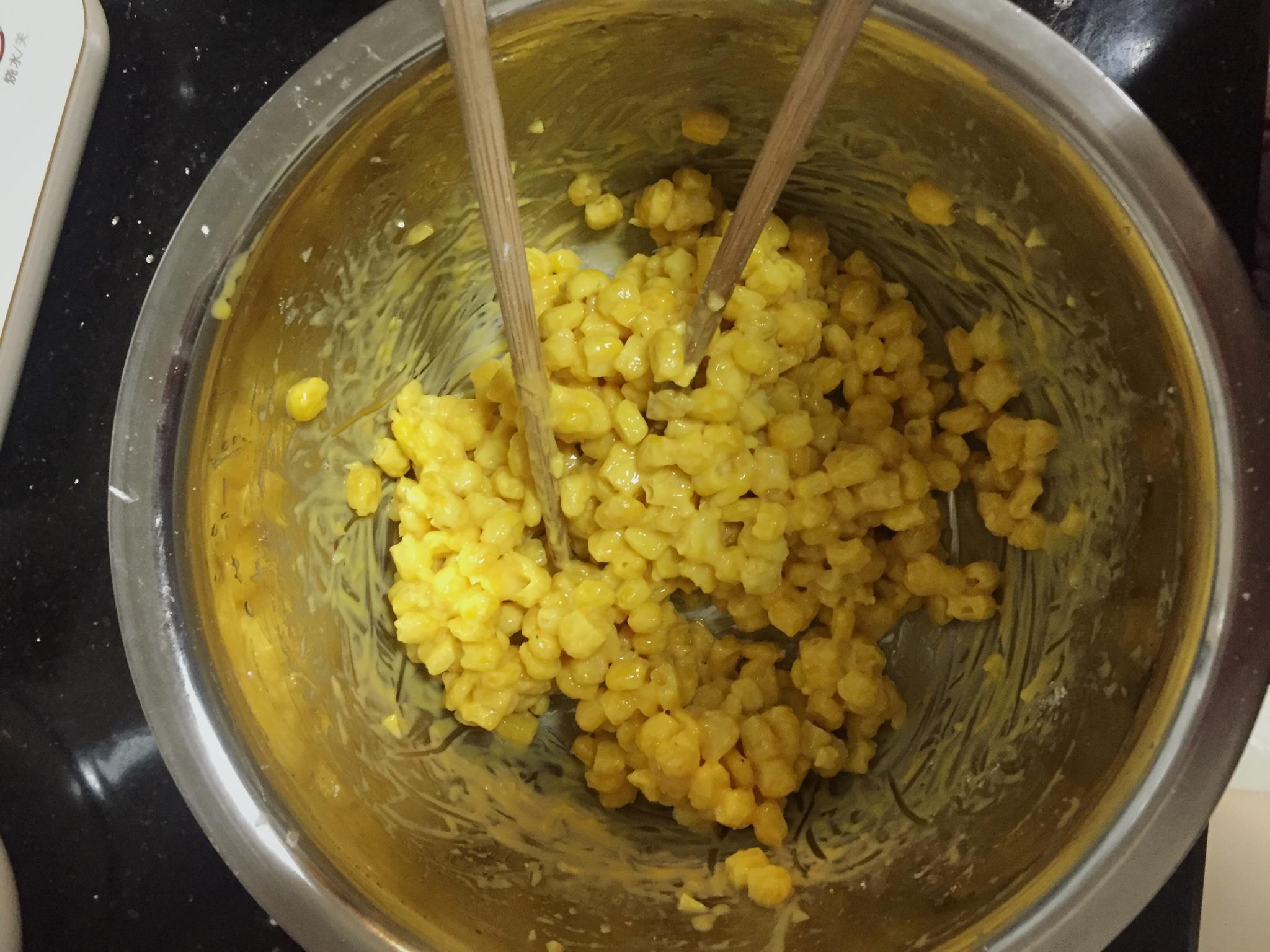 玉米烙（烤箱少油版）的做法 步骤2