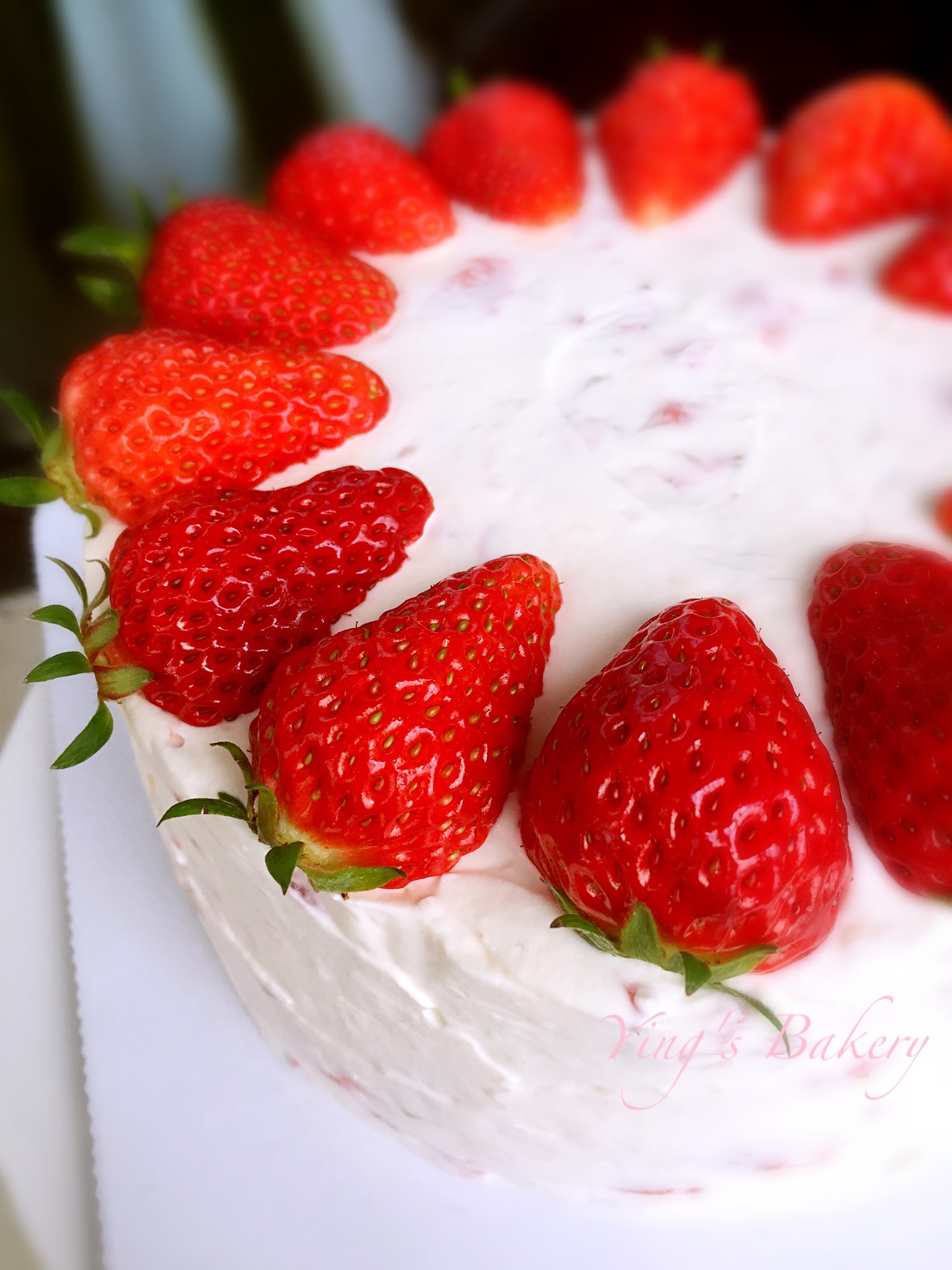 新鮮草莓蛋糕Fresh Strawberry cake的做法 步骤6
